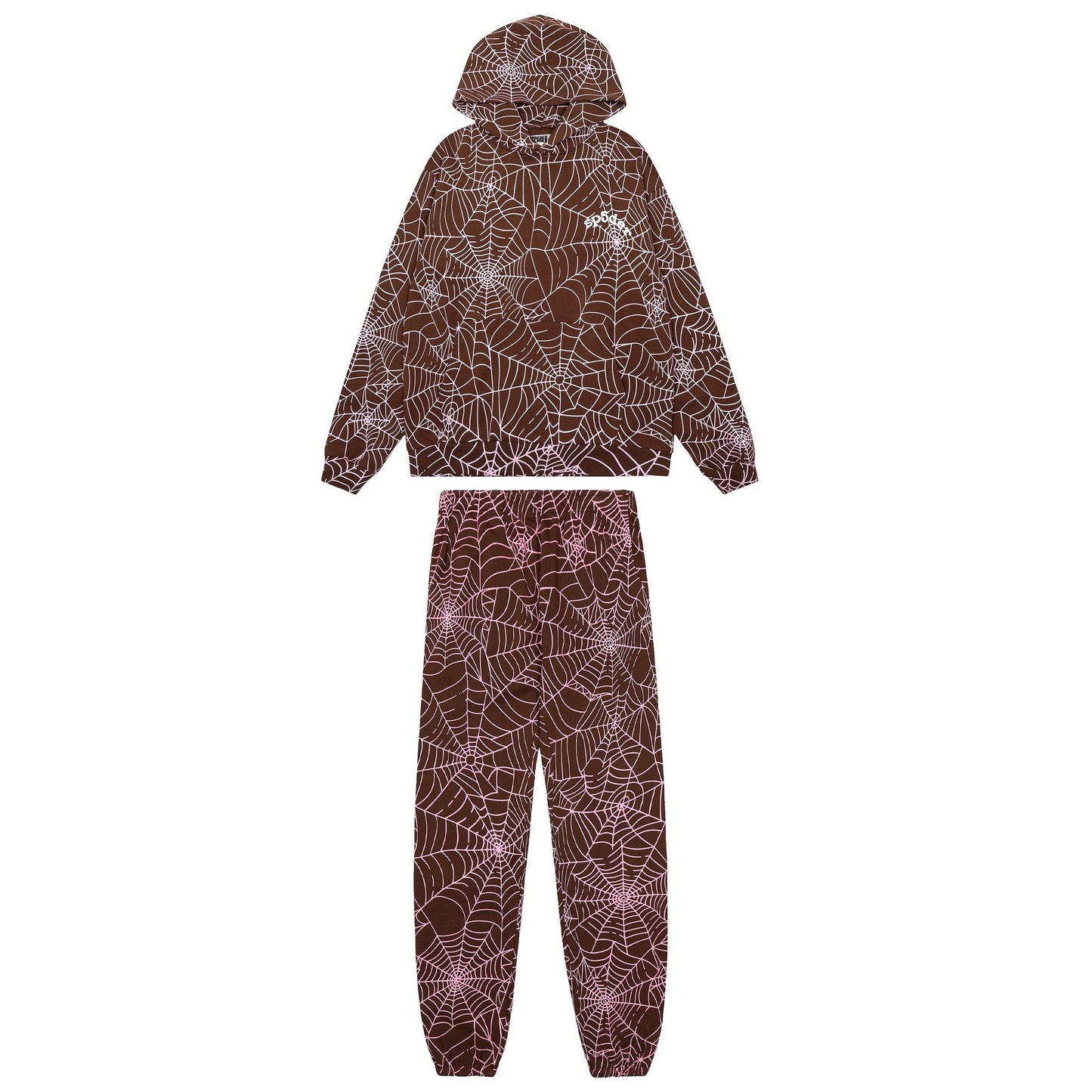 Sp5der Spider-Web Hoodie & Jogger Matching Set — hero