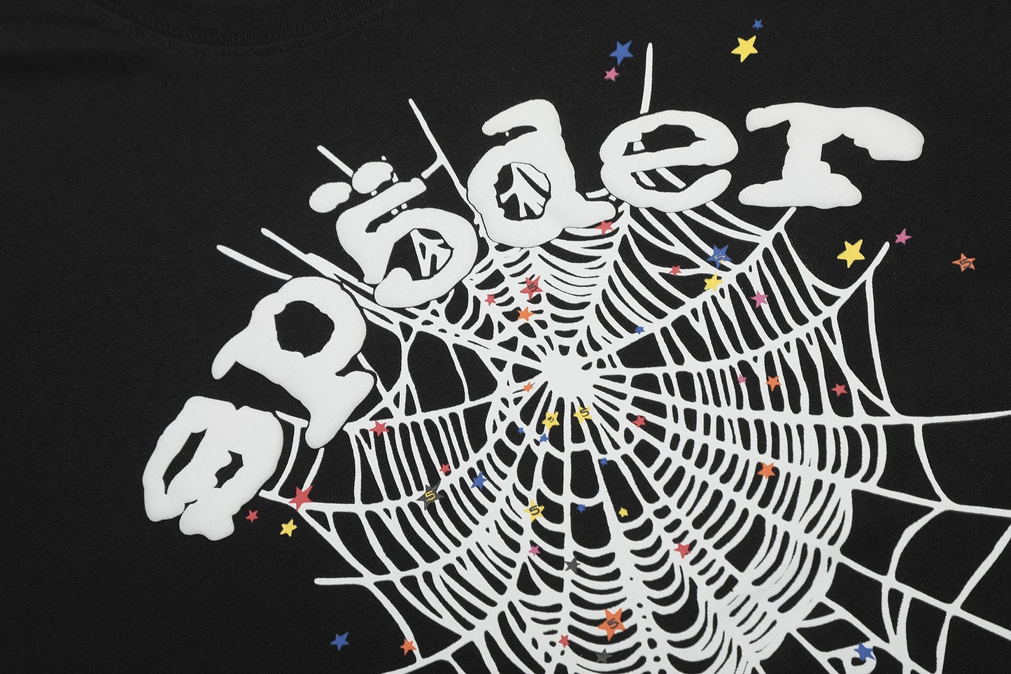 Sp5der Spiderweb Graphic Short-Sleeve T-Shirt — detail