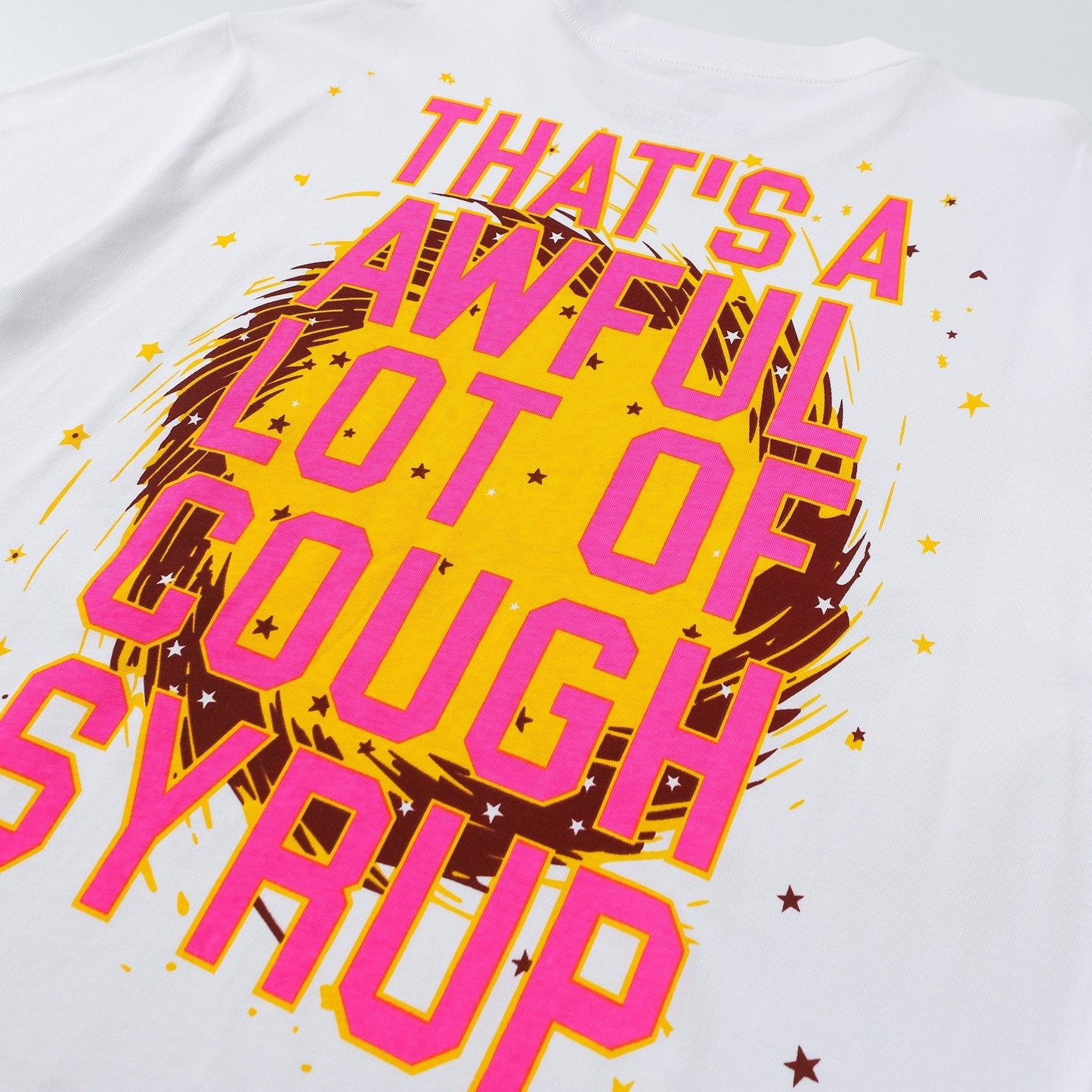 THAT'S A AWFUL LOT OF COUGH SYRUP Eagle Graphic T-Shirt — detail