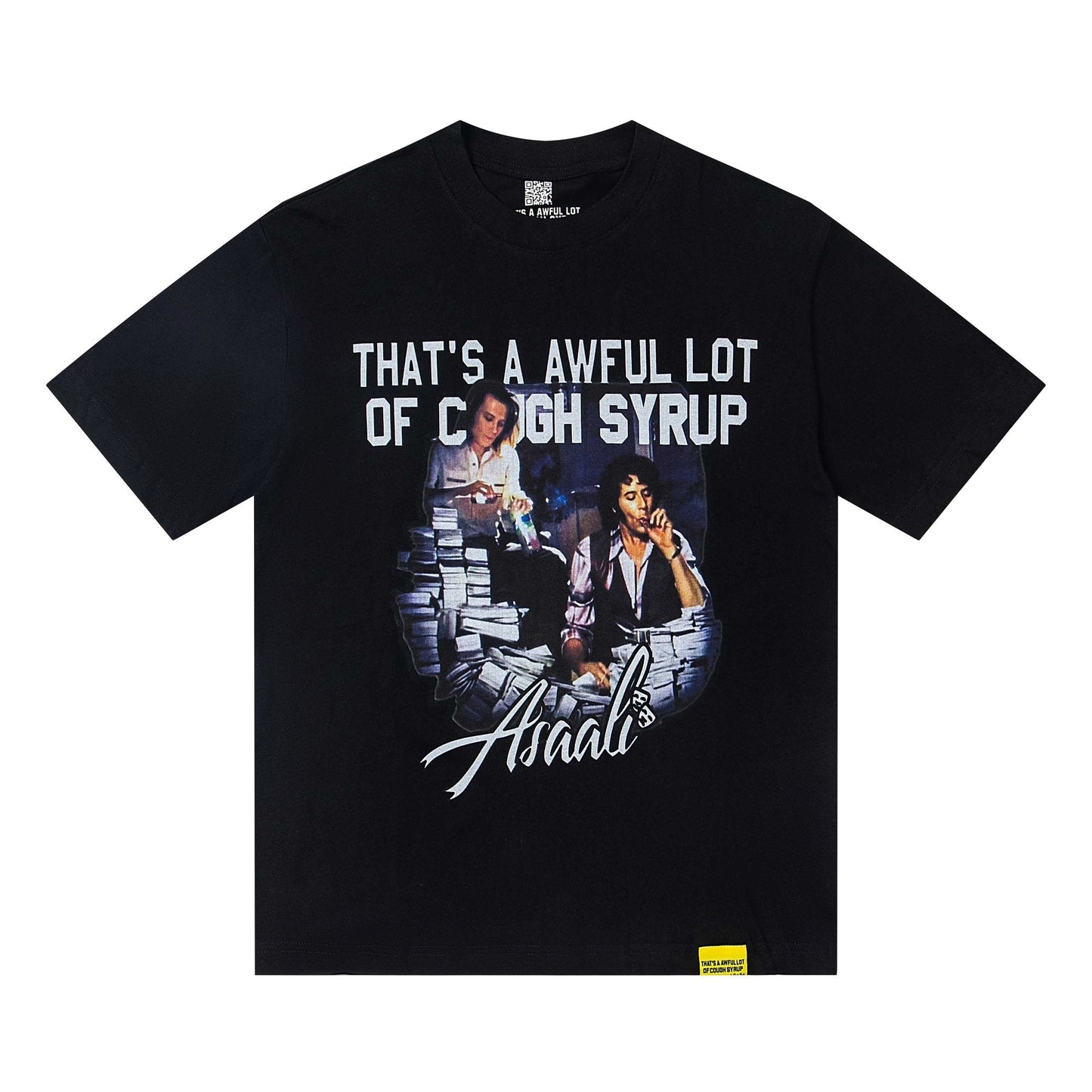 THAT'S A AWFUL LOT OF COUGH SYRUP Front & Back Graphic Short-Sleeve T-Shirt — hero