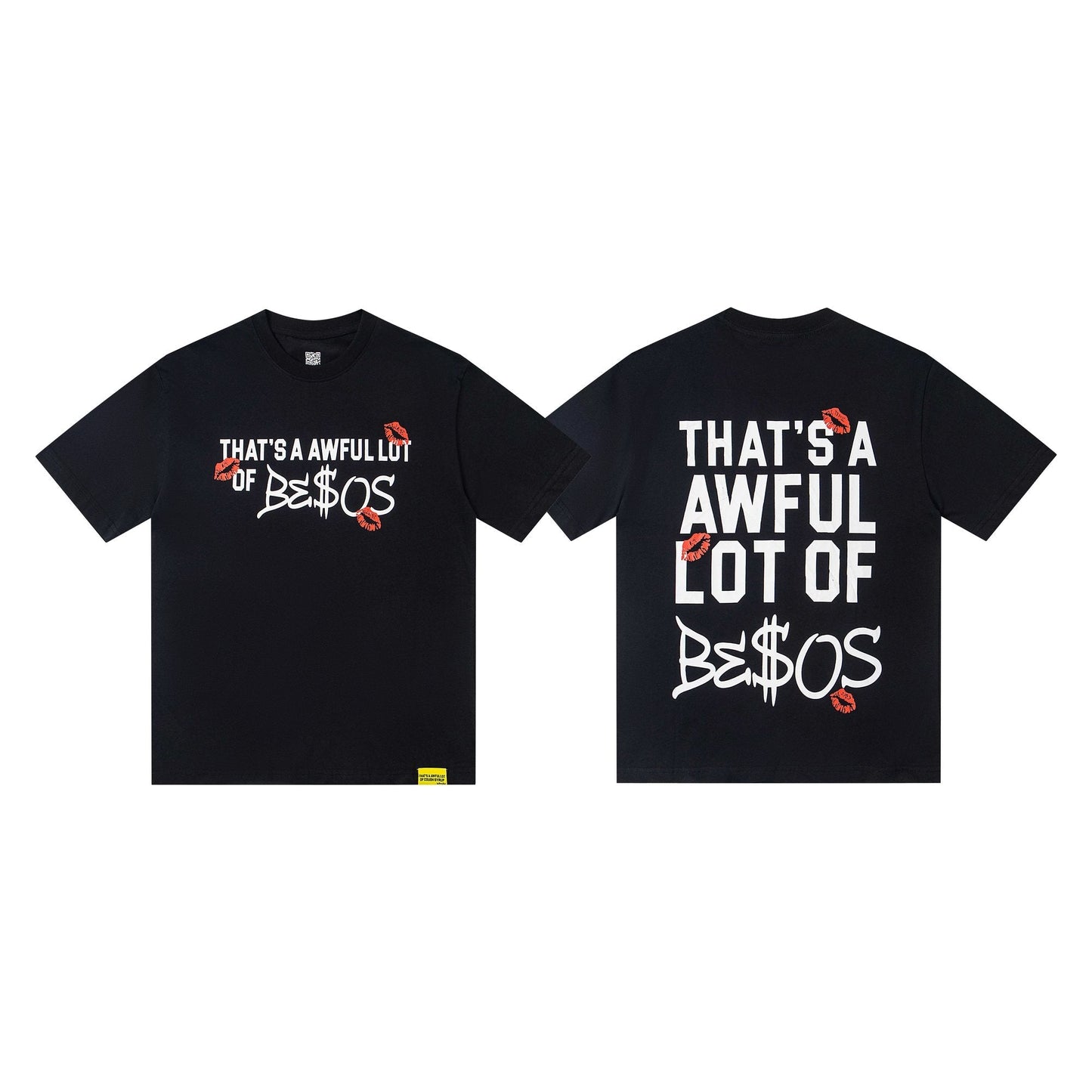 THAT'S A AWFUL LOT OF COUGH SYRUP Black Graphic Short-Sleeve T-Shirt — hero