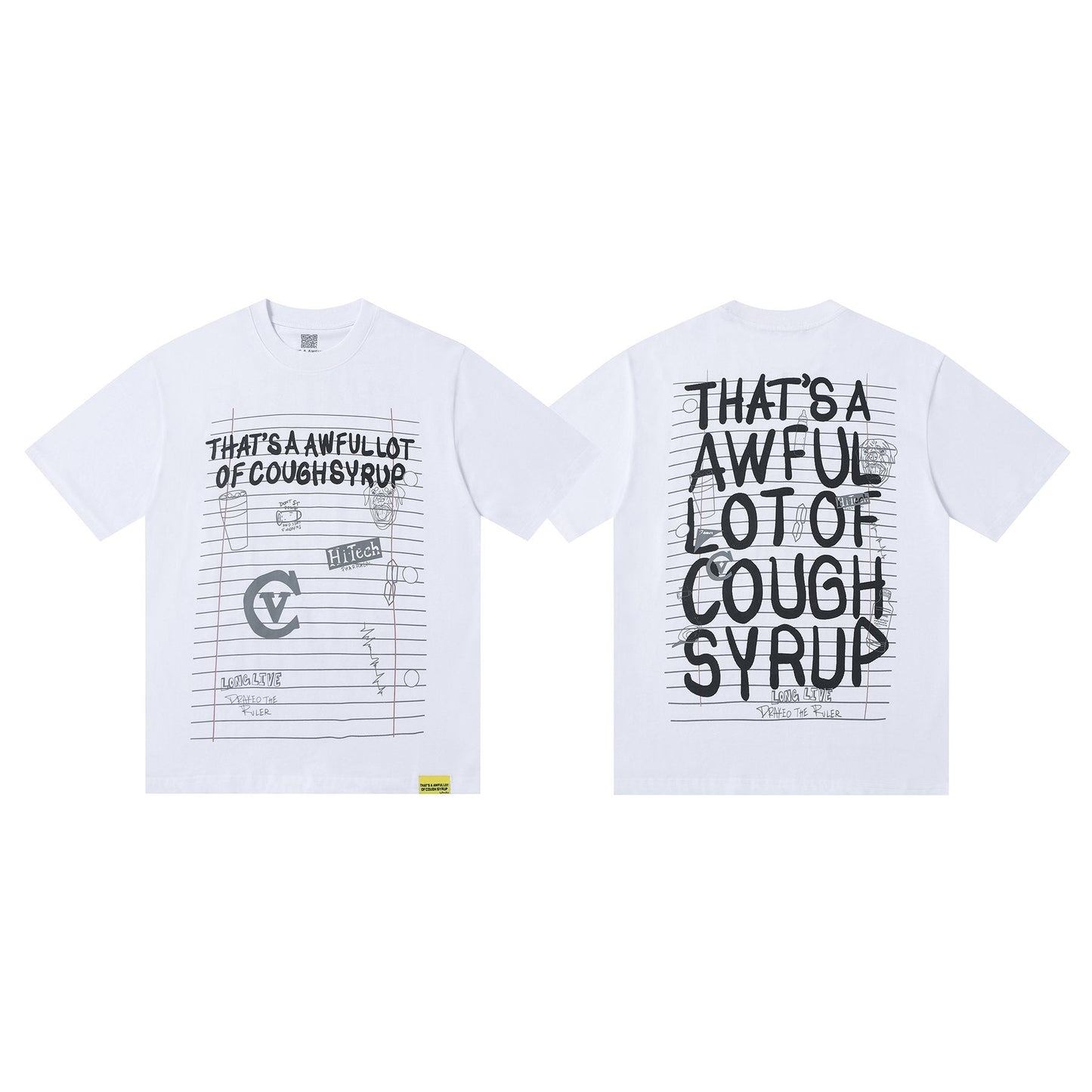 THAT'S A AWFUL LOT OF COUGH SYRUP Front & Back Graphic T-Shirt — front
