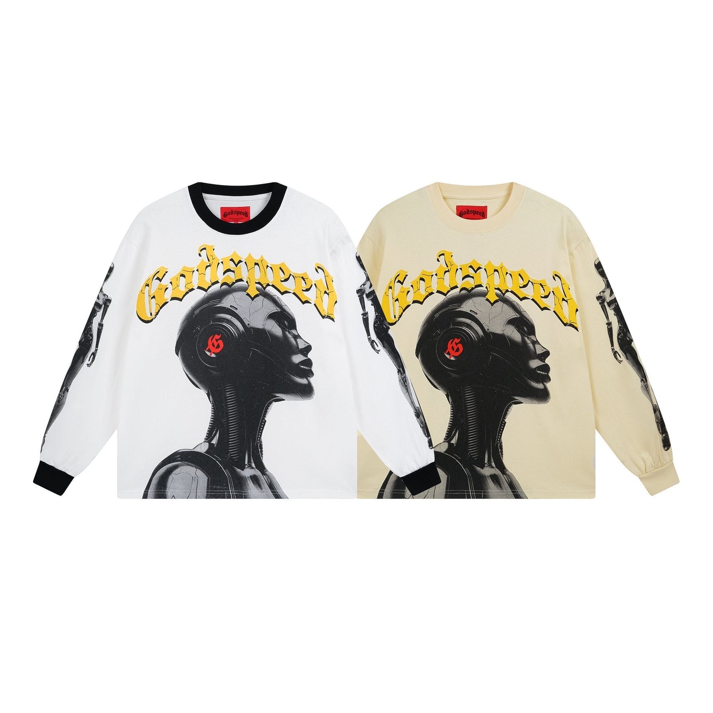 Godspeed Robot Graphic Long-Sleeve T-Shirt — comparison