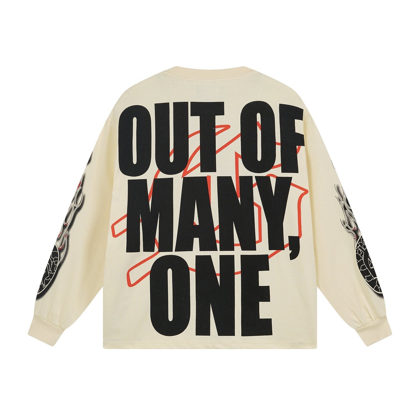 Godspeed Out of Many One Graphic Long-Sleeve T-Shirt — back