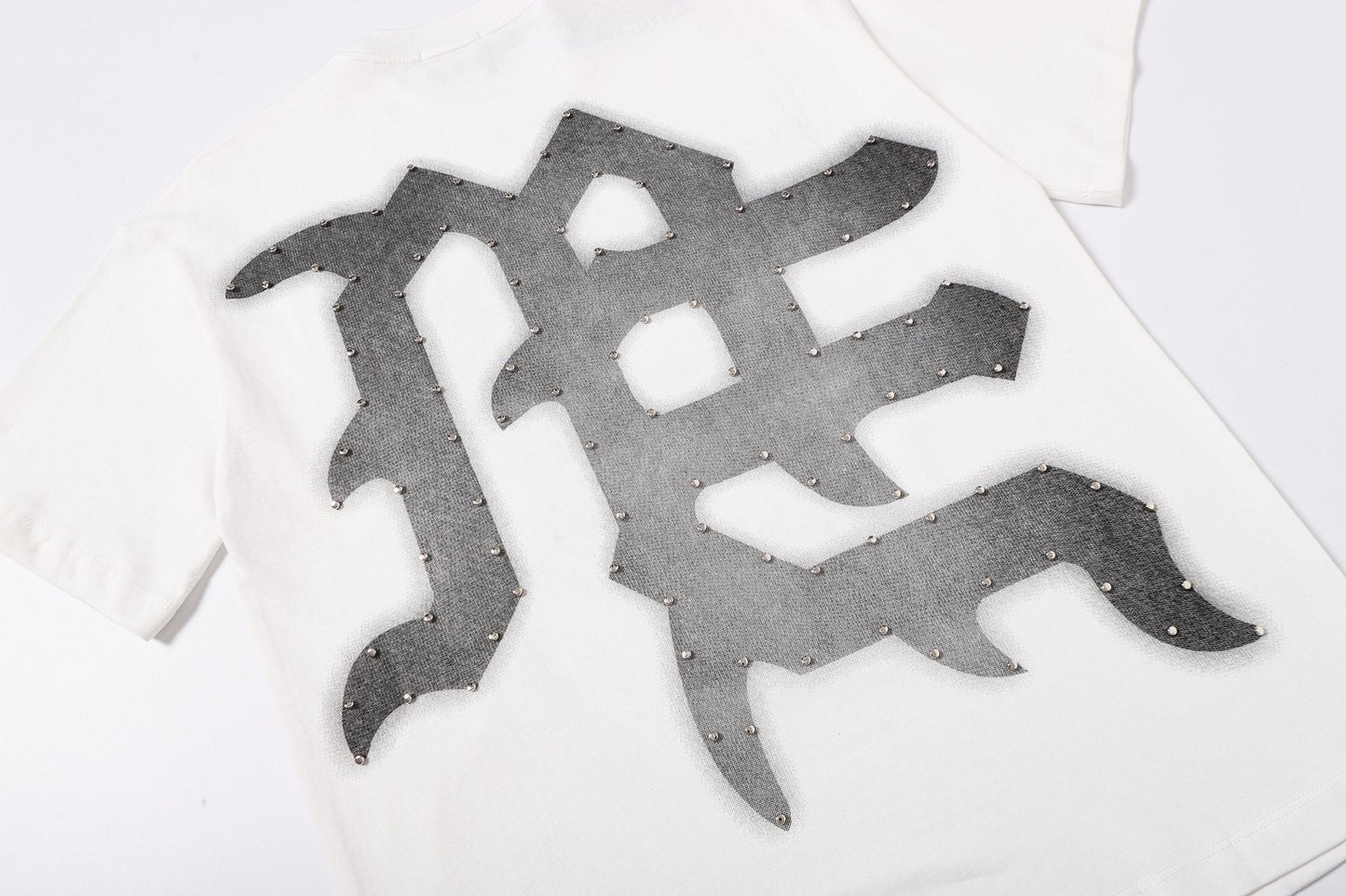 MIXED EMOTION Front Text & Back Logo T-Shirt — detail