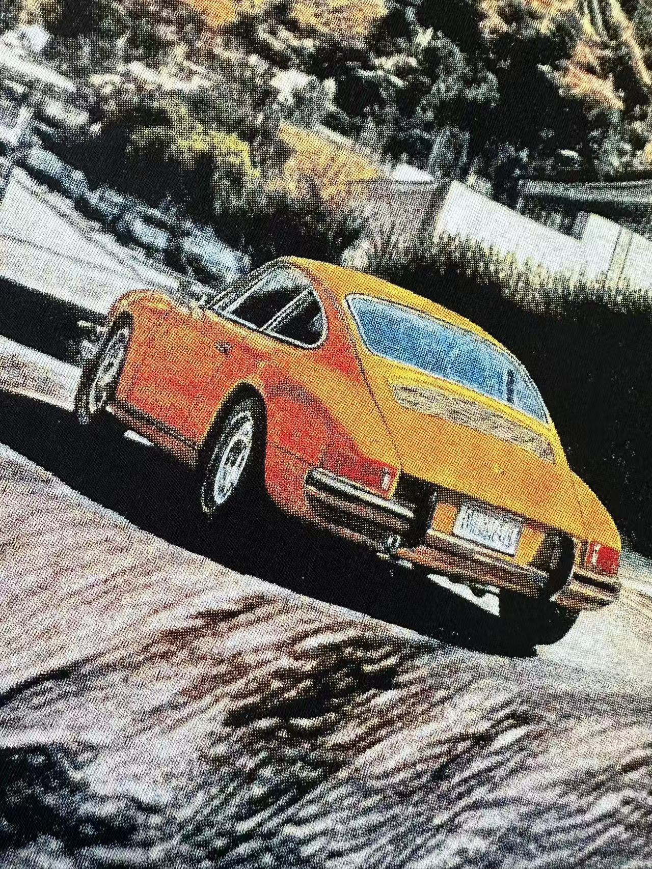 Godspeed Hollywood Car Graphic T-Shirt — detail