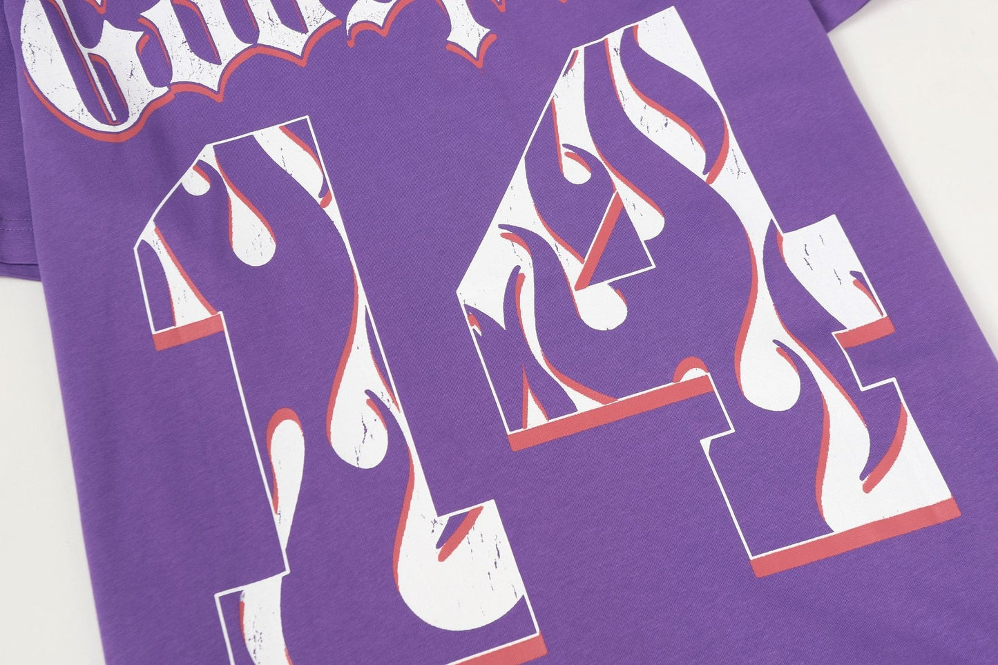 Godspeed Purple Baseball Graphic T-Shirt — detail