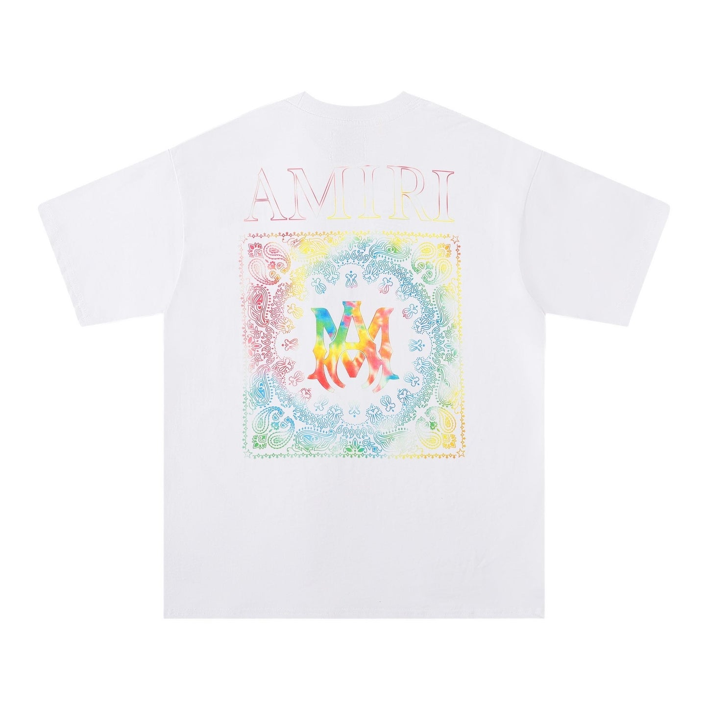 AMIRI Rainbow Bandana Back Graphic T-Shirt — back