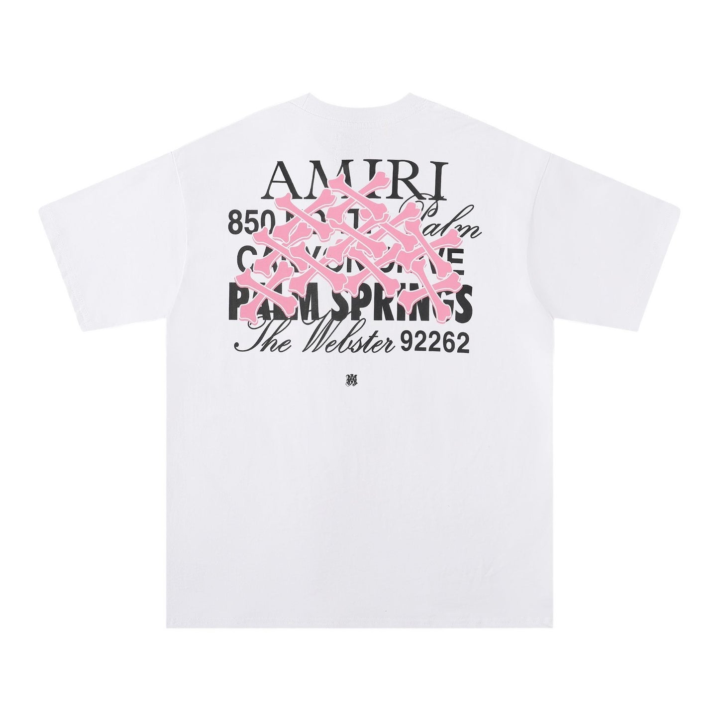 AMIRI Pink Bone Graphic T-Shirt — back