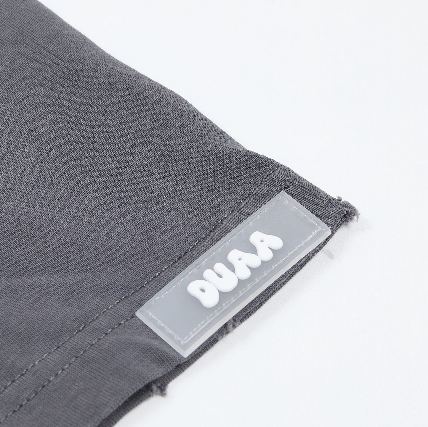 DUAA Washed Rhinestone Distressed Graphic T-Shirt — detail