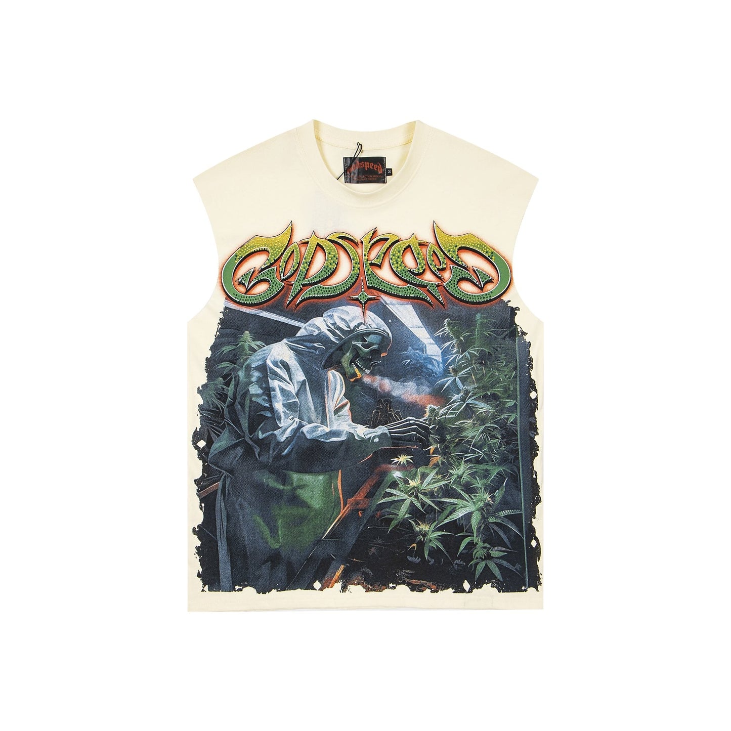 Godspeed Legalized Panther Graphic Sleeveless T-Shirt — hero