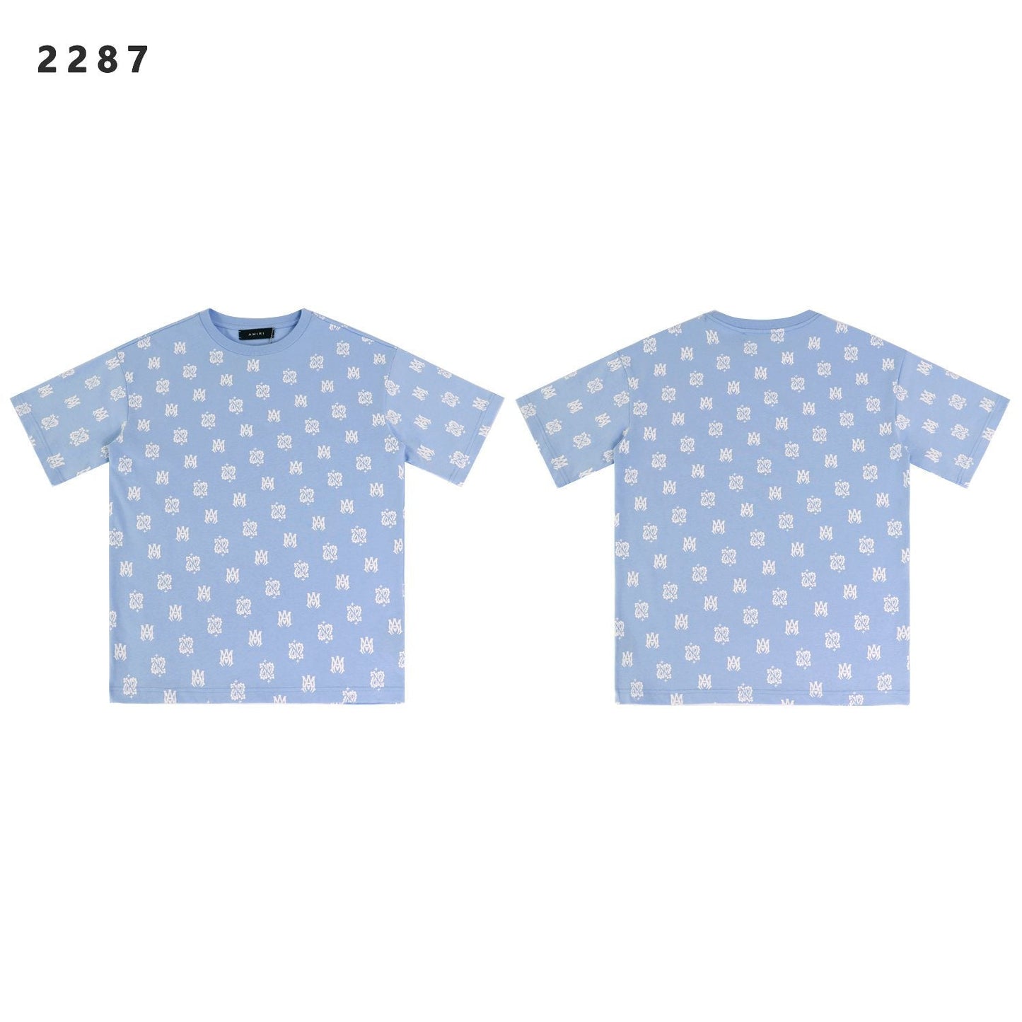 AMIRI Ornamental All-Over Graphic Short-Sleeve T-Shirt — front