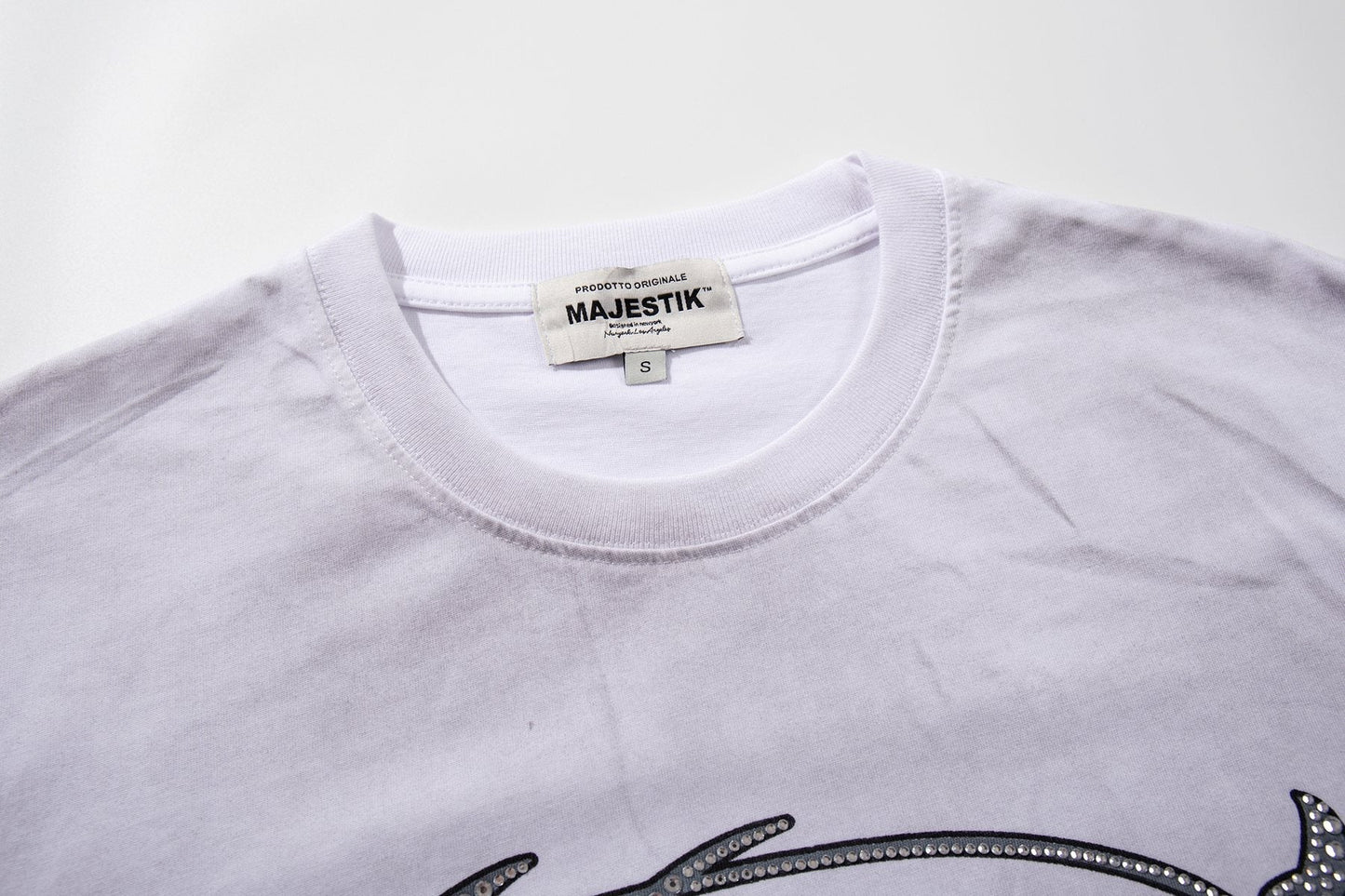 MAJESTIK Tour-Style Back Print T-Shirt — neck_label