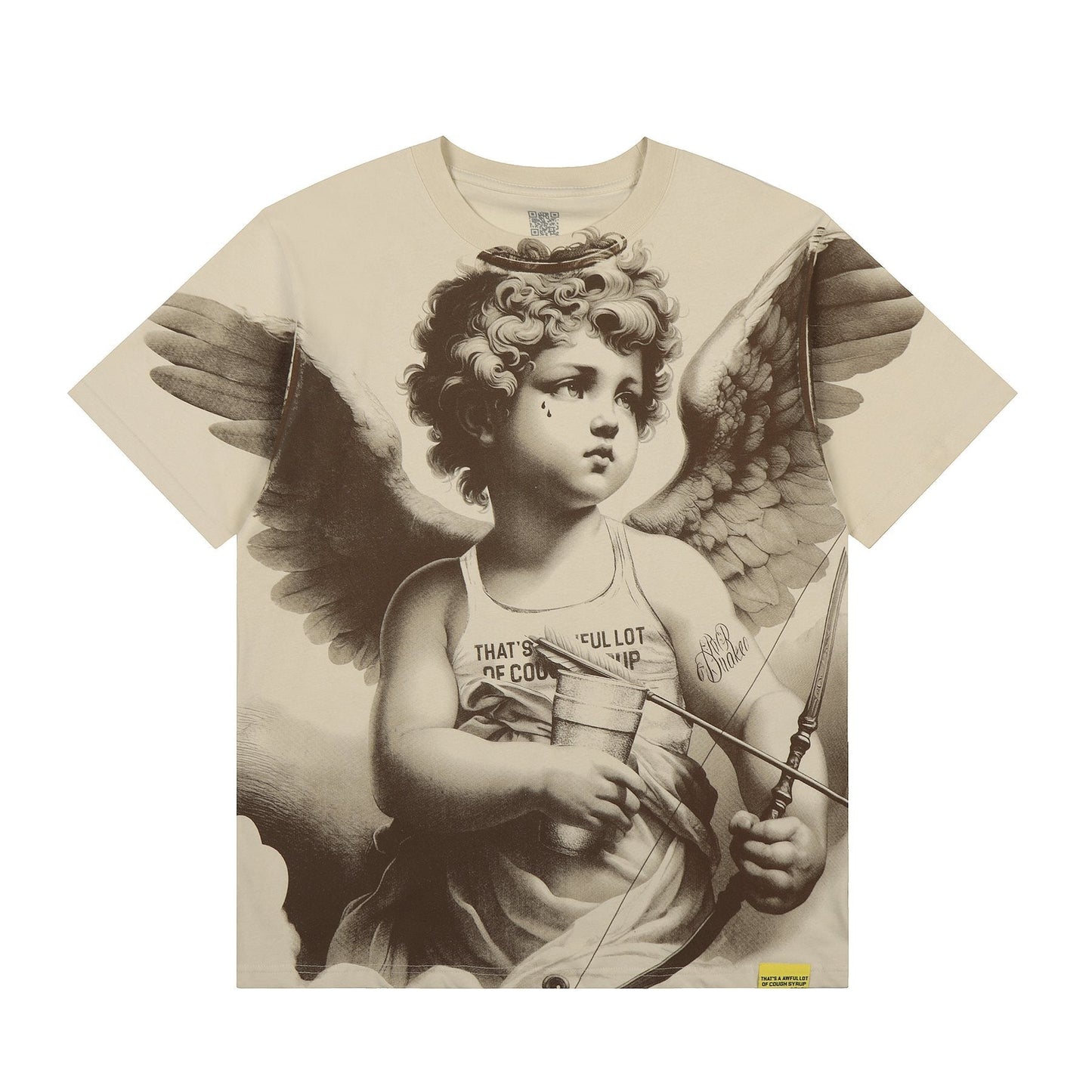 THAT'S A AWFUL LOT OF COUGH SYRUP Cherub Graphic T-Shirt — front