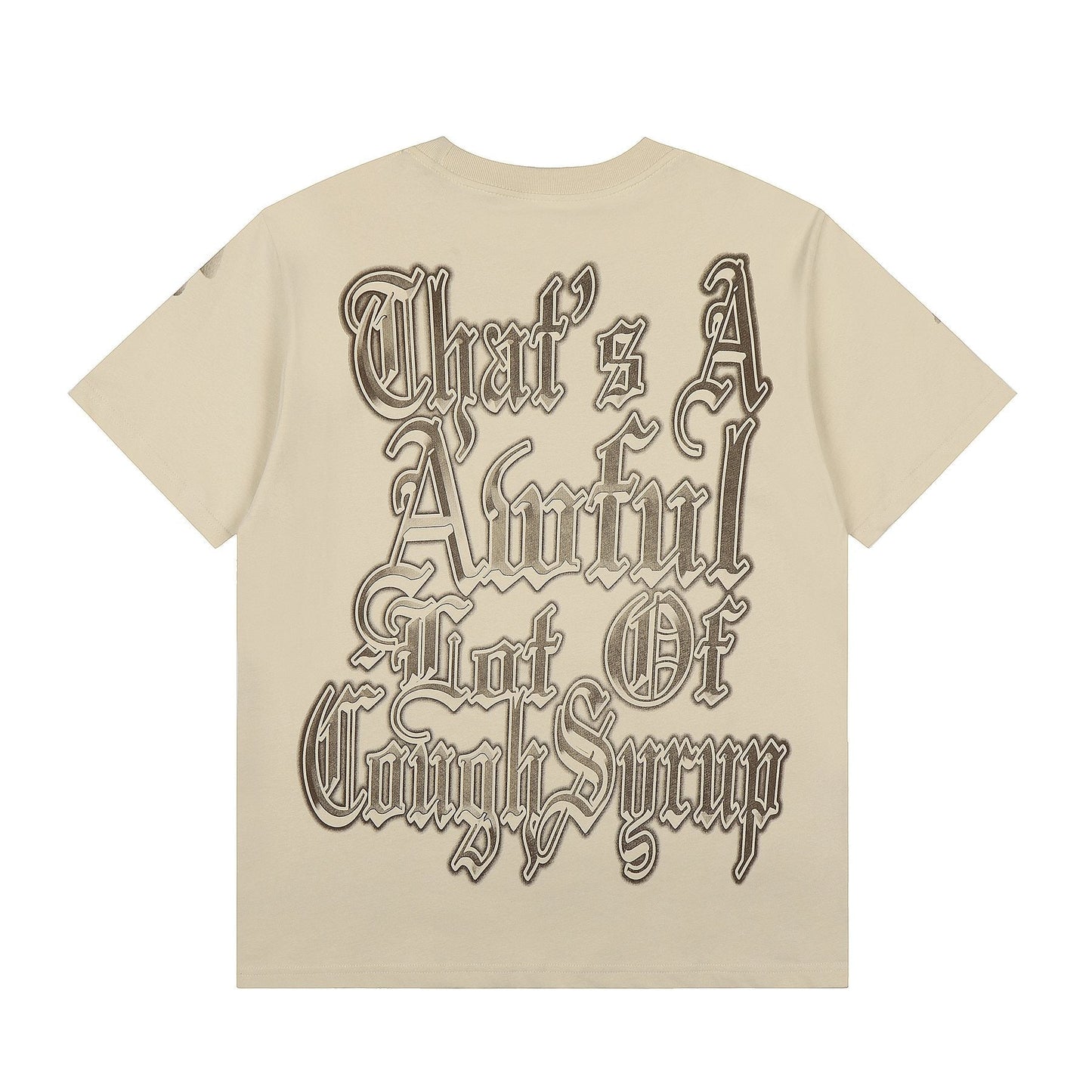 THAT'S A AWFUL LOT OF COUGH SYRUP Cherub Graphic T-Shirt — back