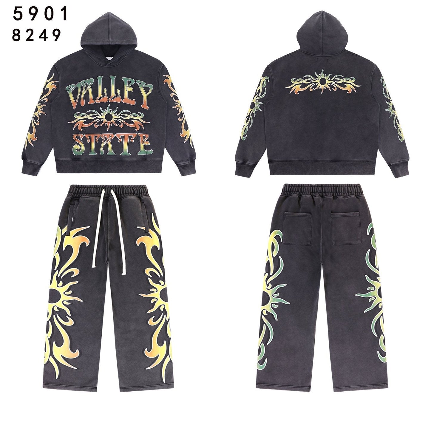 VALLEY Dreams Graphic Hoodie & Sweatpants Set — front