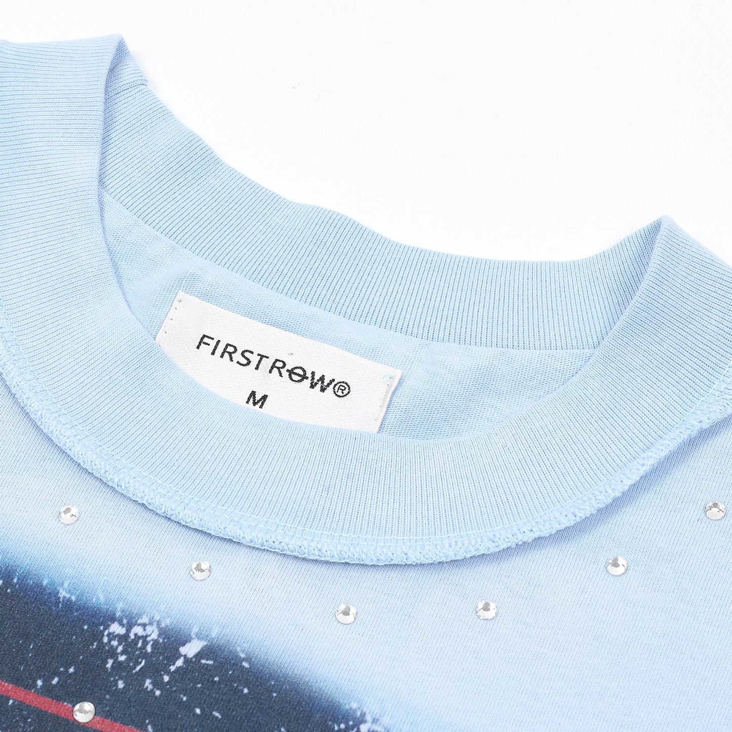 FIRST ROW Lost Utopia Ruins Dream Cropped T-Shirt — neck_label
