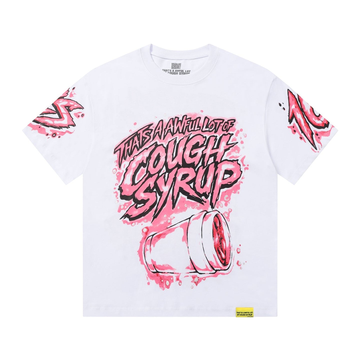 THAT'S A AWFUL LOT OF COUGH SYRUP Graffiti Graphic T-Shirt — front