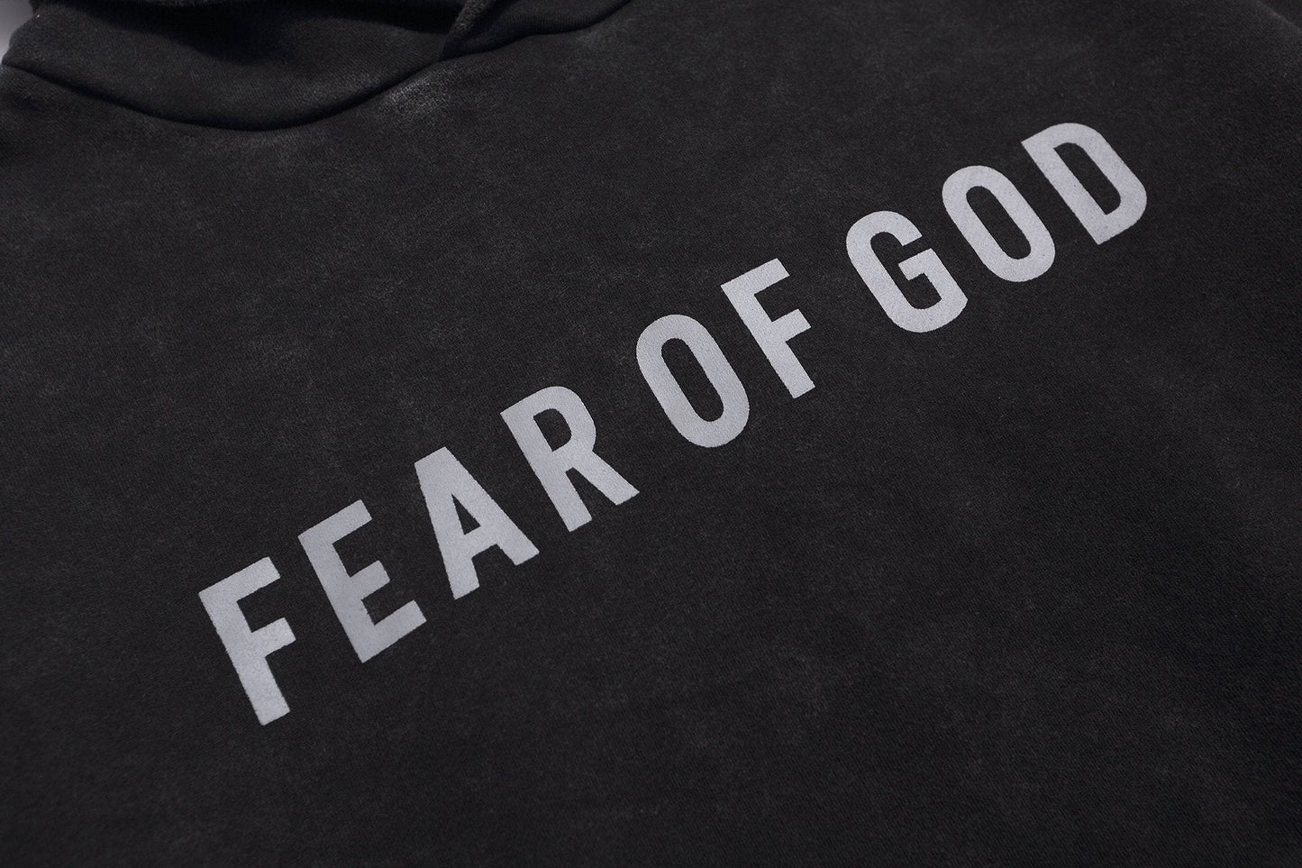 Fear of God Contrast Wordmark Pullover Hoodie — detail