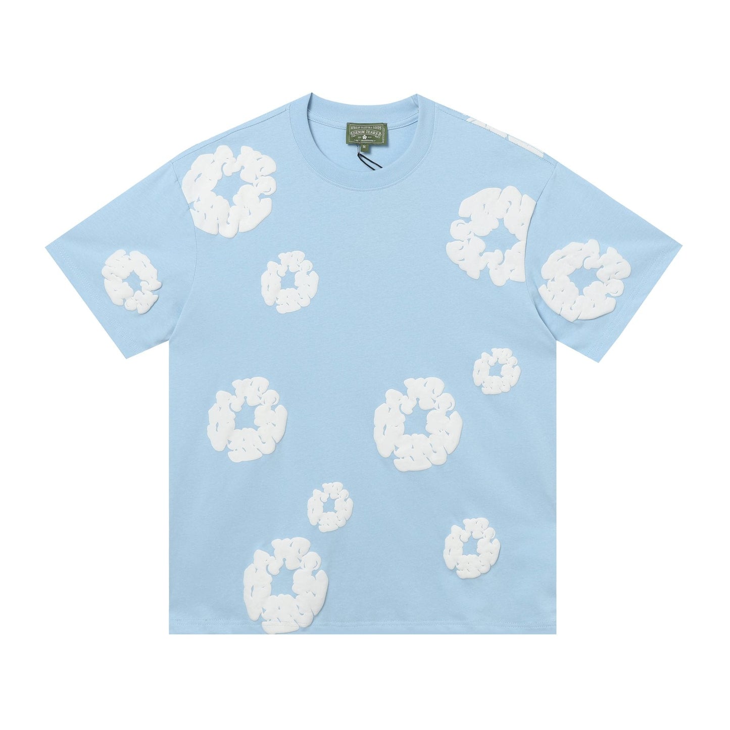 DENIM TEARS All-Over Floral Cloud Graphic T-Shirt — front