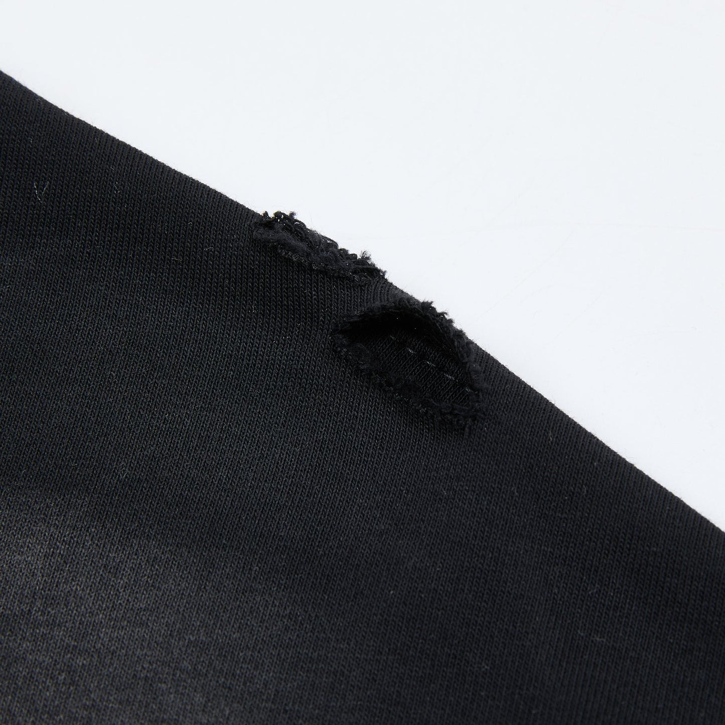 HARMONY Raw-Edge Graphic T-Shirt — fabric_closeup