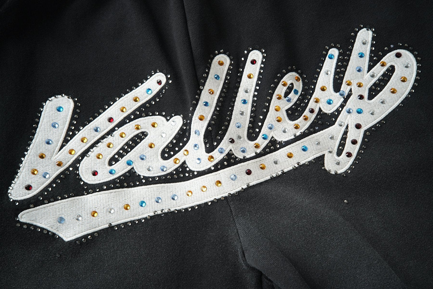 Valley Rhinestone Graphic Sweatpants — detail