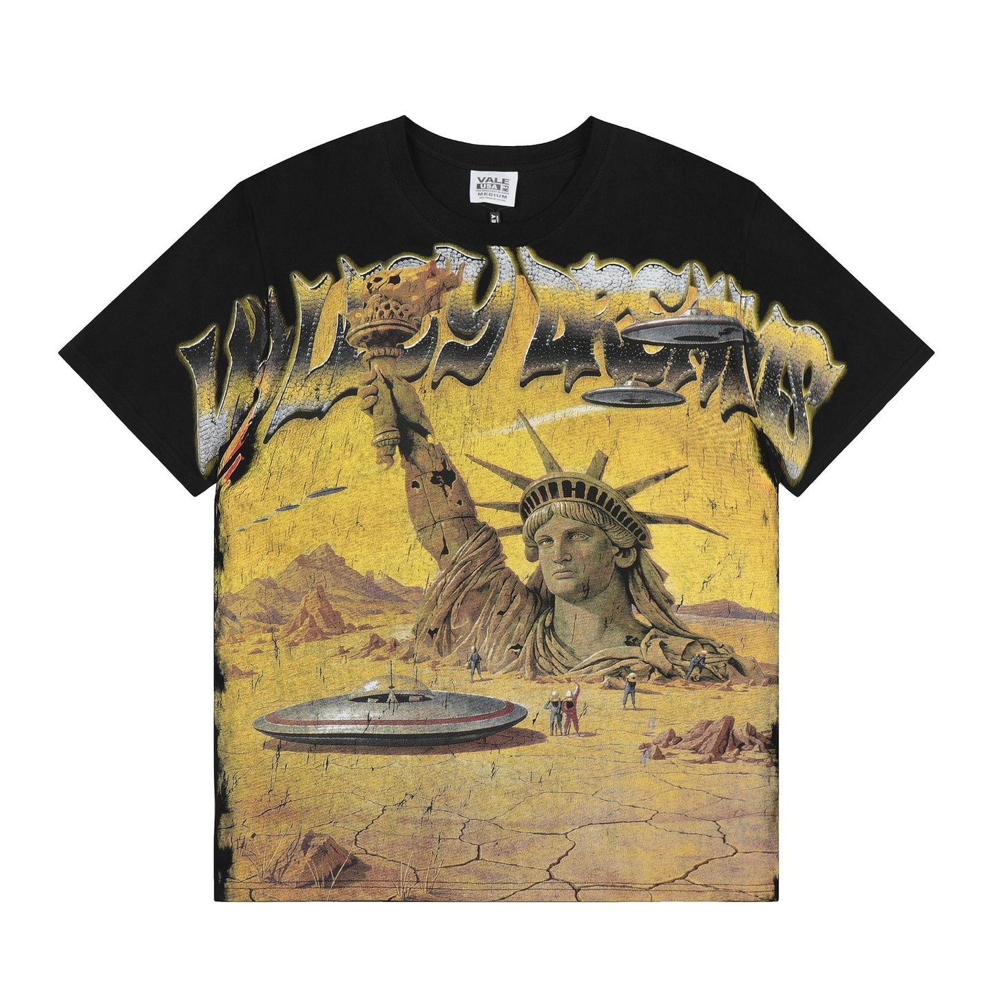 VALE USA Liberty UFO Graphic T-Shirt — front
