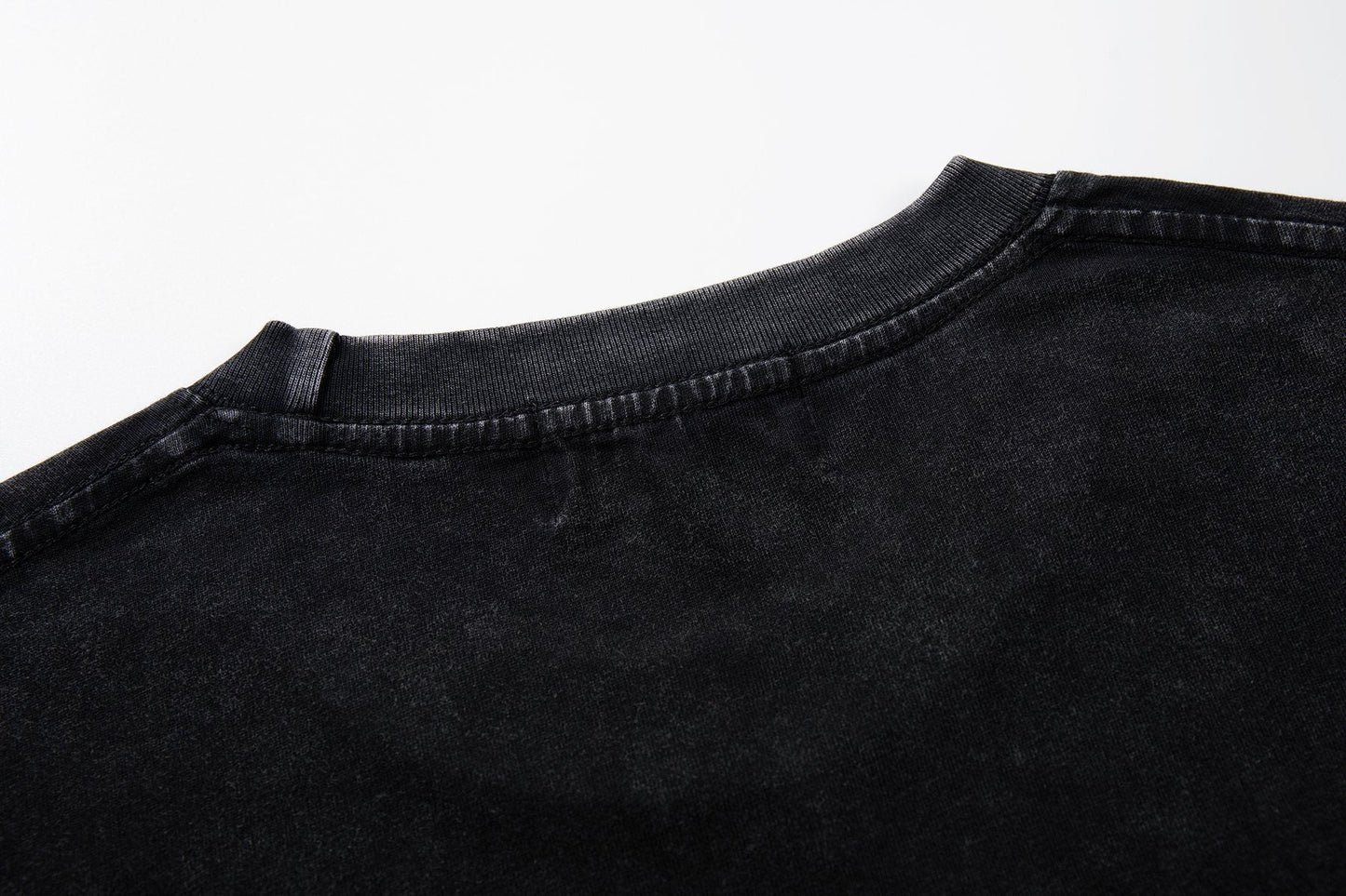 MAJESTIK Racing Graphic Washed Black T-Shirt — detail