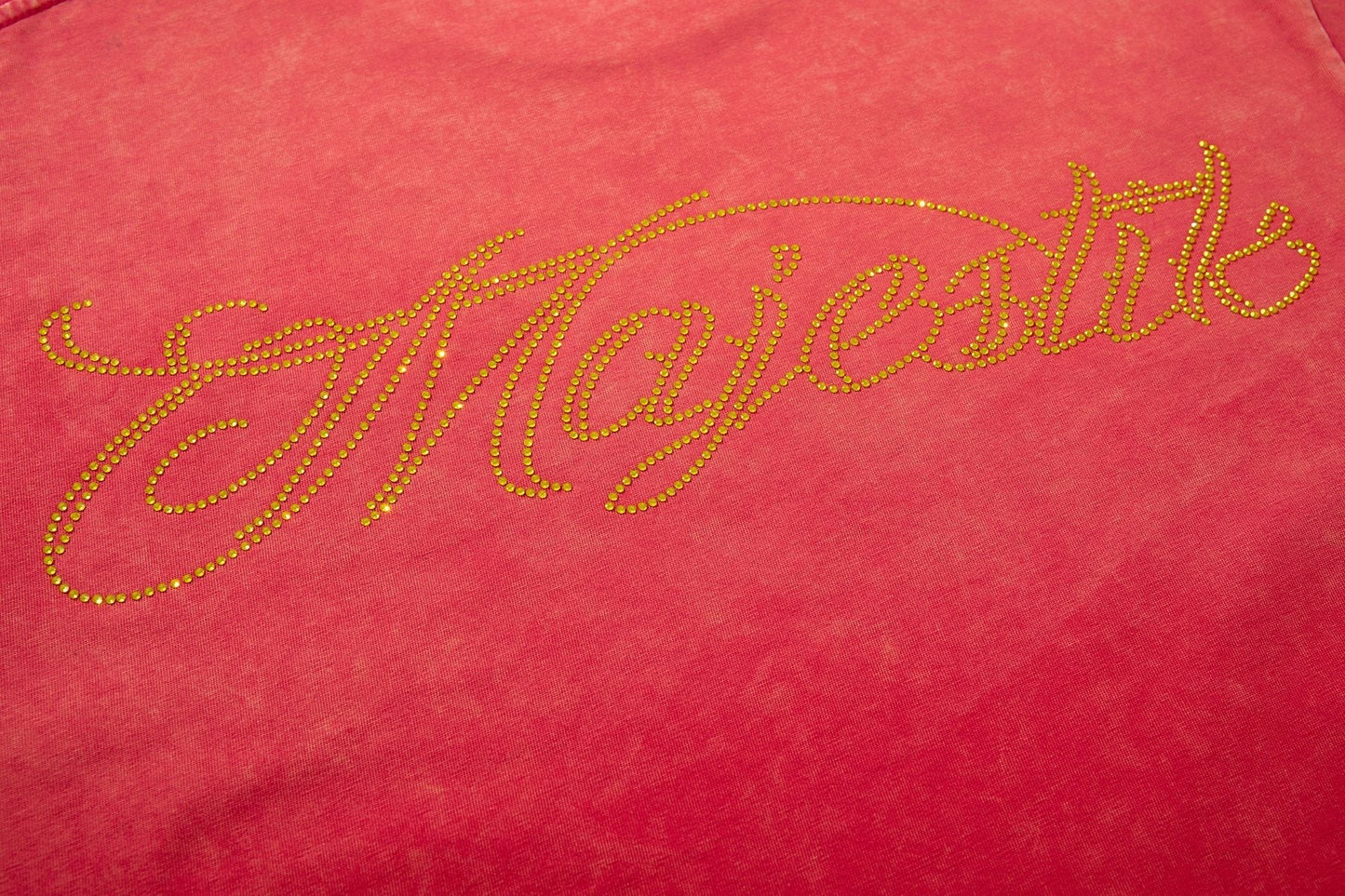 MAJESTIK Football Graphic Washed Short-Sleeve T-Shirt — detail