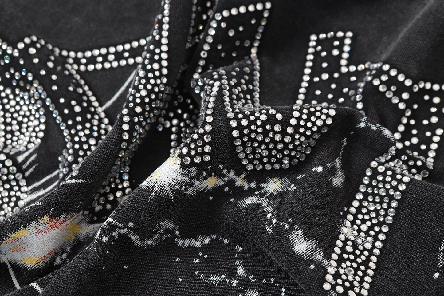 SAINT Washed Black Magician Devil Graphic T-Shirt — detail