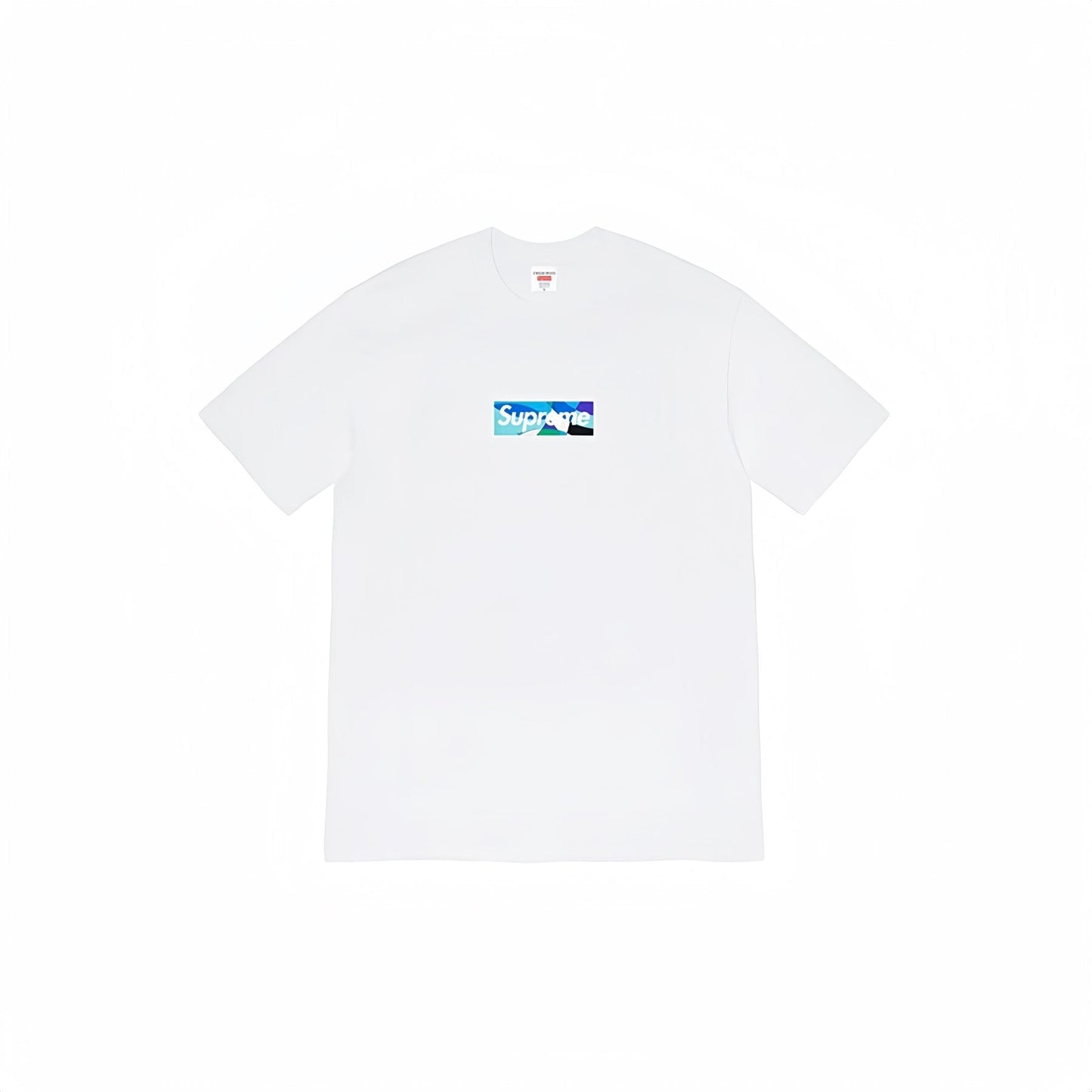 Supreme Blue/Teal Box Logo Short-Sleeve T-Shirt — front