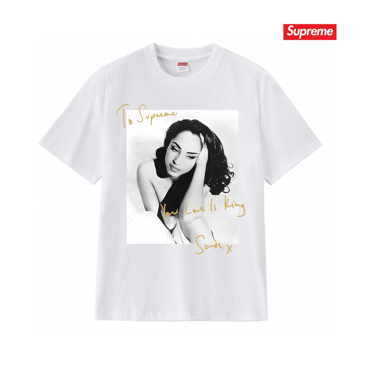 Supreme Sade Portrait Graphic T-Shirt — front