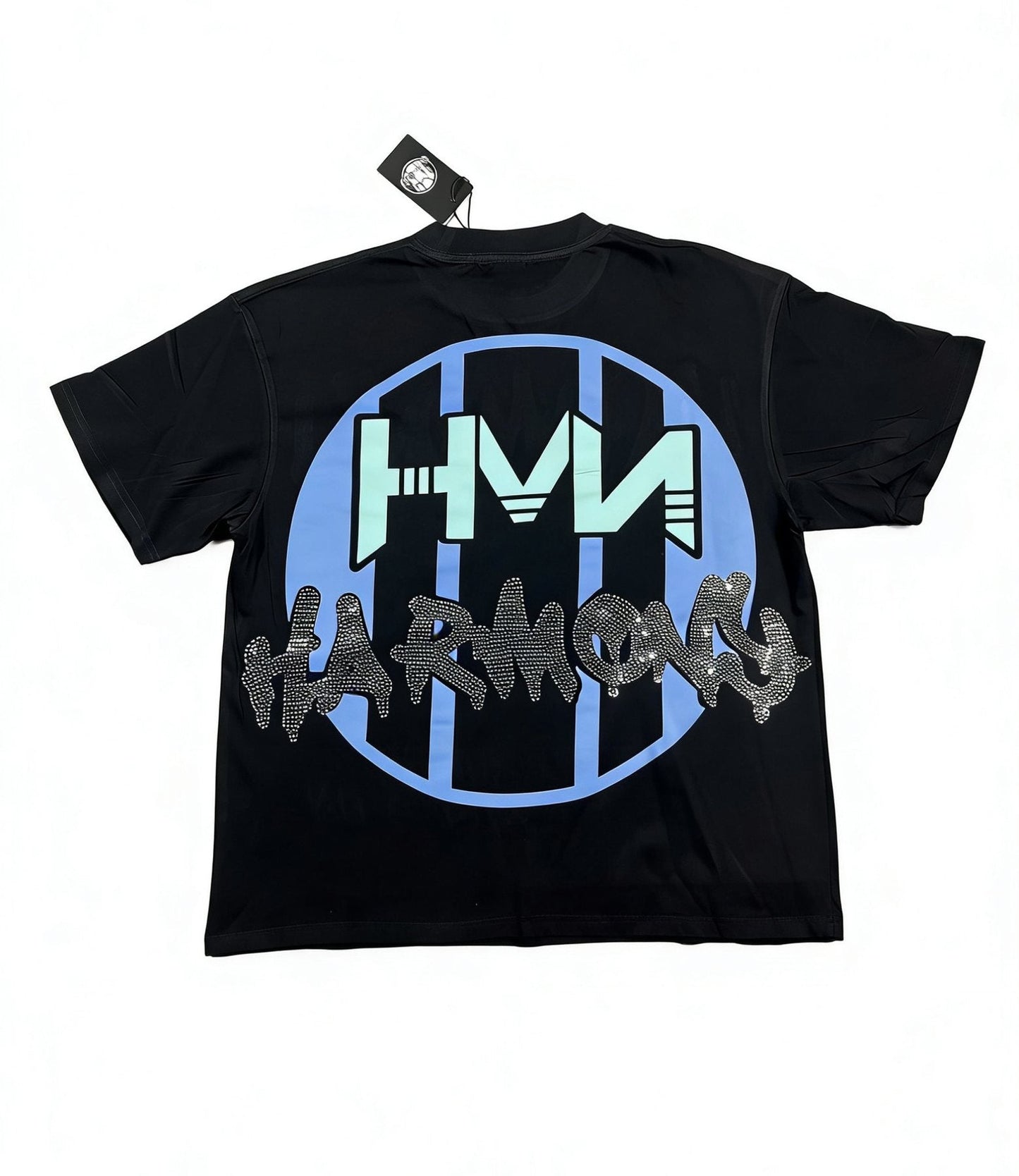 HARMONY New Age Skeleton Guitar Graphic T-Shirt — back