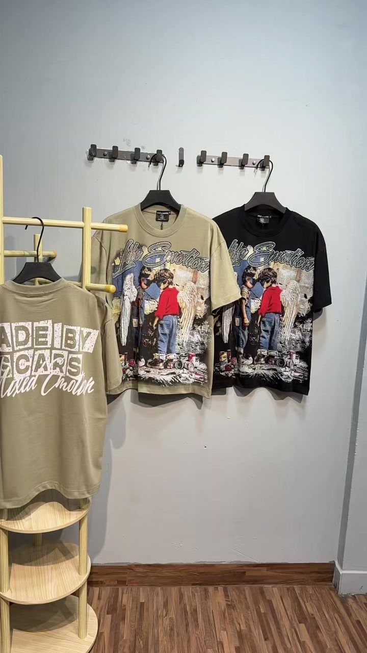 MIXED EMOTION Rhinestone Graphic T-Shirt — context