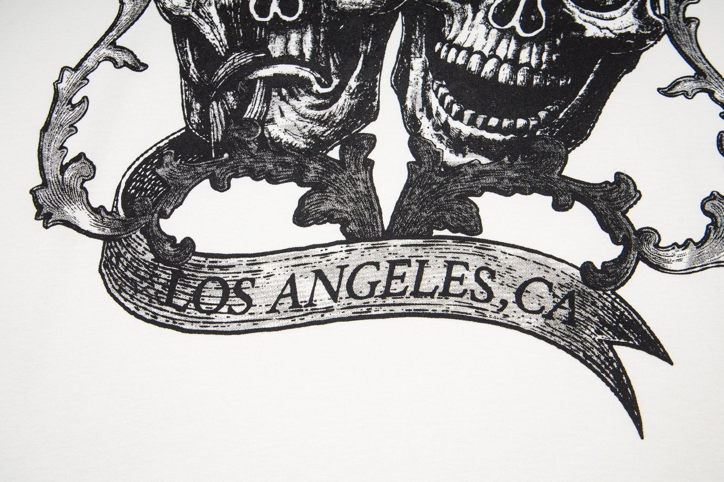 ASAALL White Graphic Sleeveless T-Shirt — detail