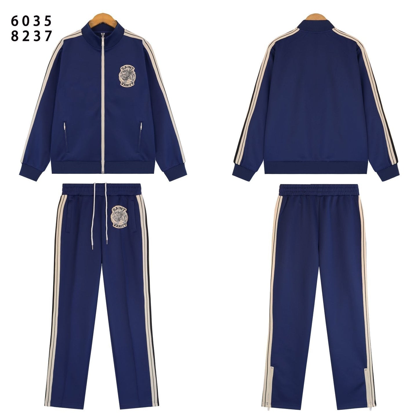 SAINT Side-Stripe Tracksuit Matching Set — front