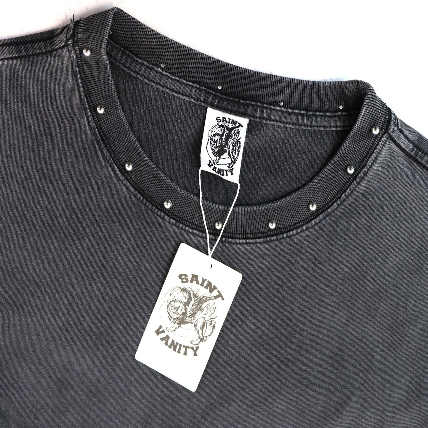 SAINT Vanity Washed Graphic Short-Sleeve Set — hang_tag