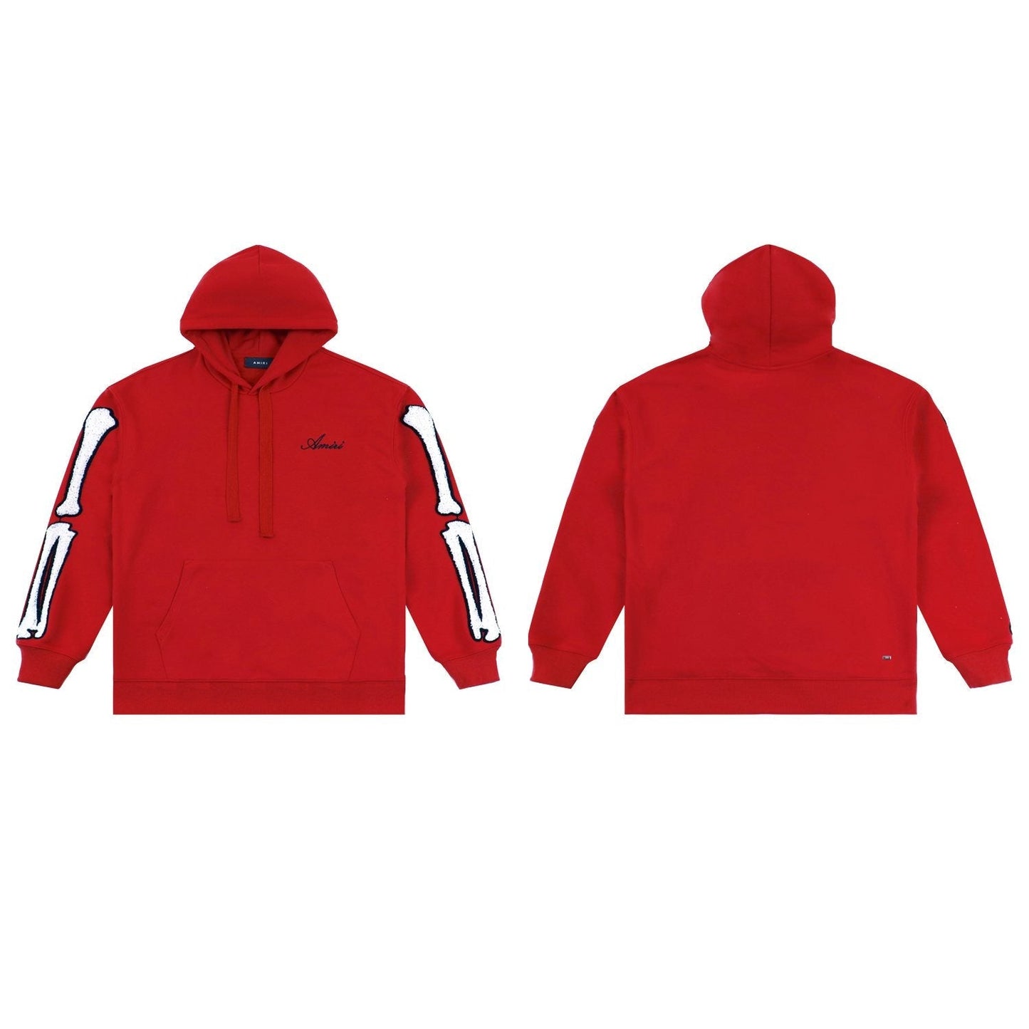 AMIRI Collegiate Bone Sleeve Graphic Hoodie — front