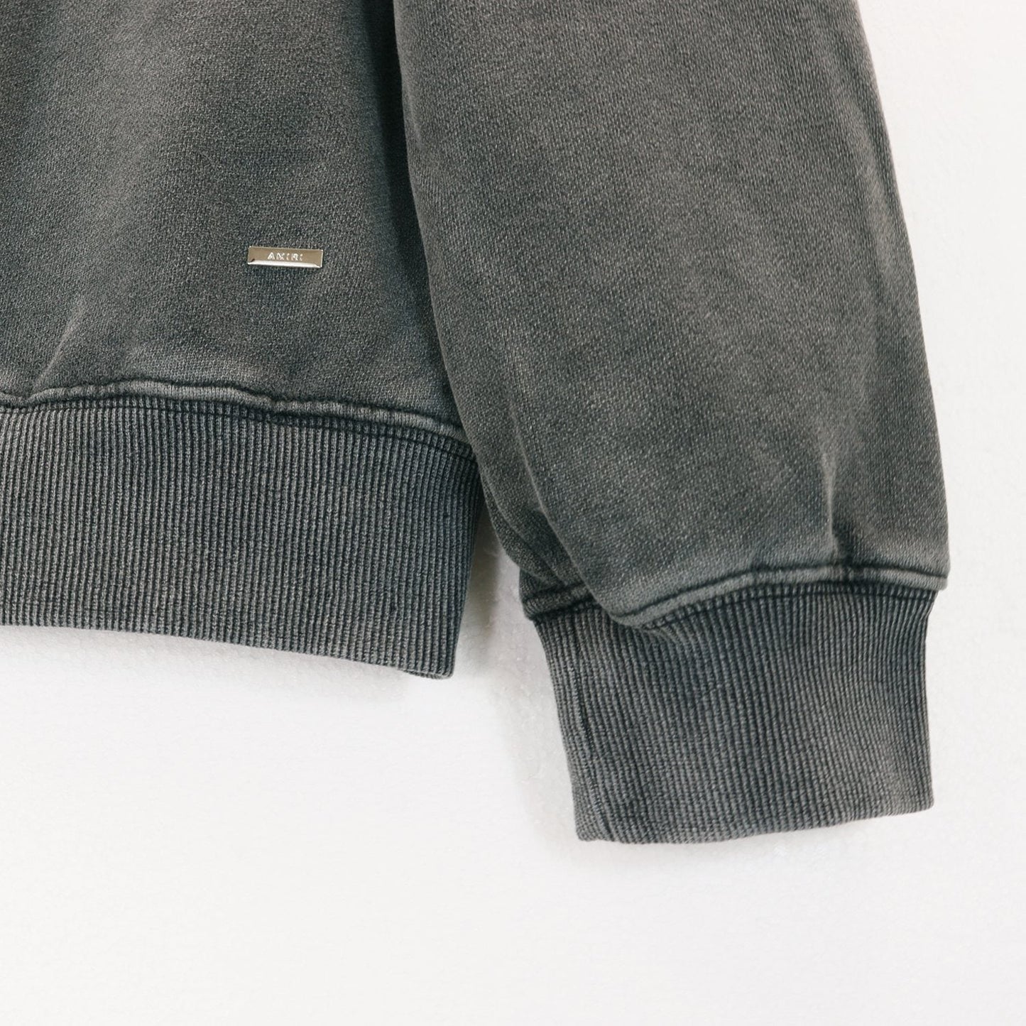AMIRI Washed Dark Gray Graphic Hoodie — detail