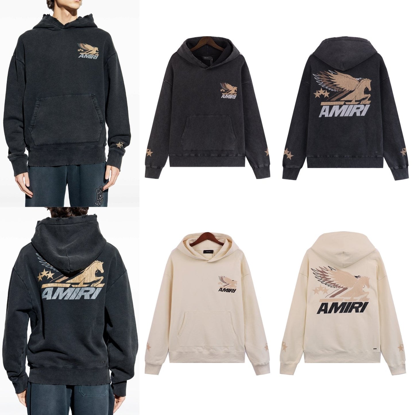AMIRI Pegasus Graphic Hoodie — comparison