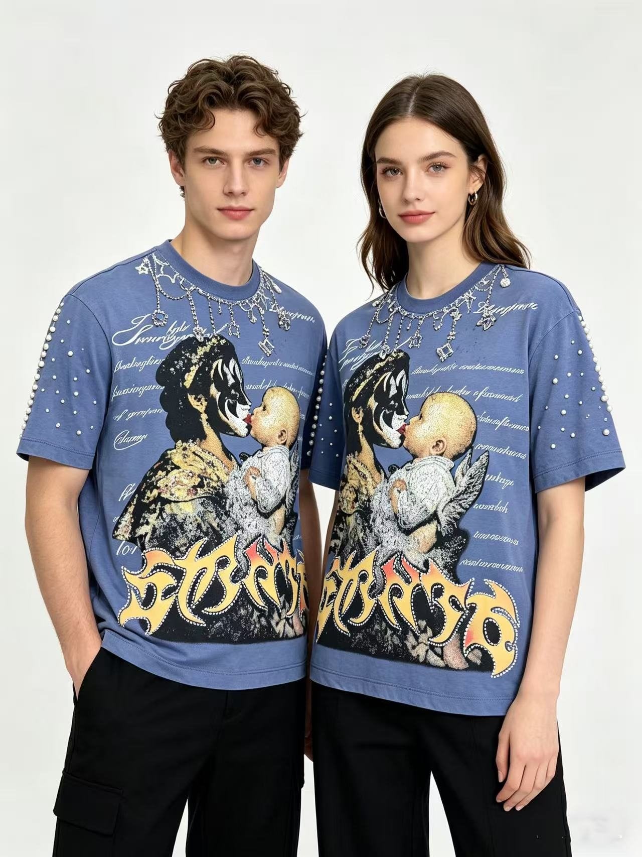 SAINT Washed Rock Graphic Short-Sleeve T-Shirt — context