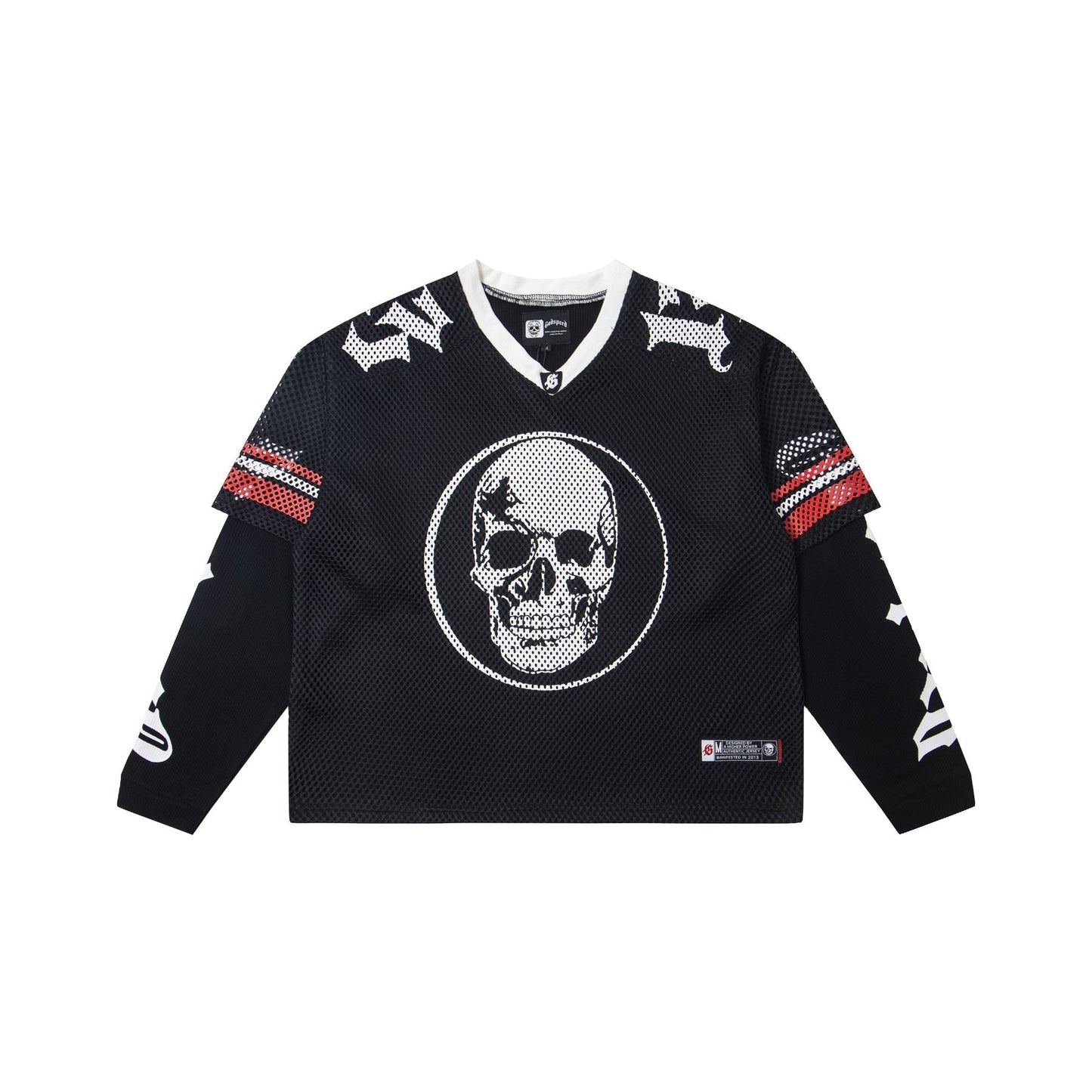 Godspeed Skull K-Back Mesh Long-Sleeve T-Shirt — front