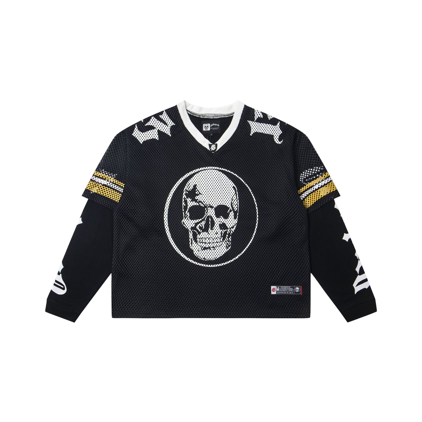 Godspeed Skull K-Back Mesh Long-Sleeve T-Shirt — front