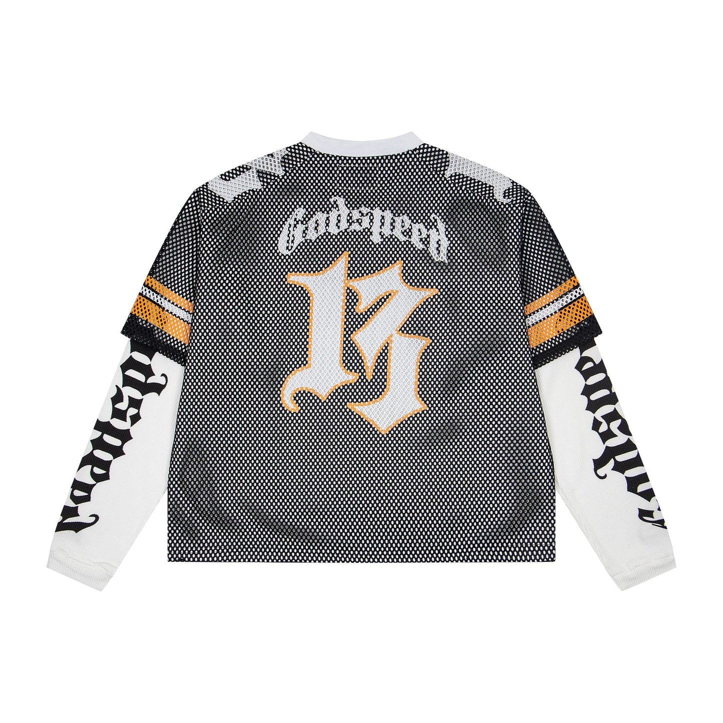 Godspeed Skull Mesh Jersey Long-Sleeve T-Shirt — back