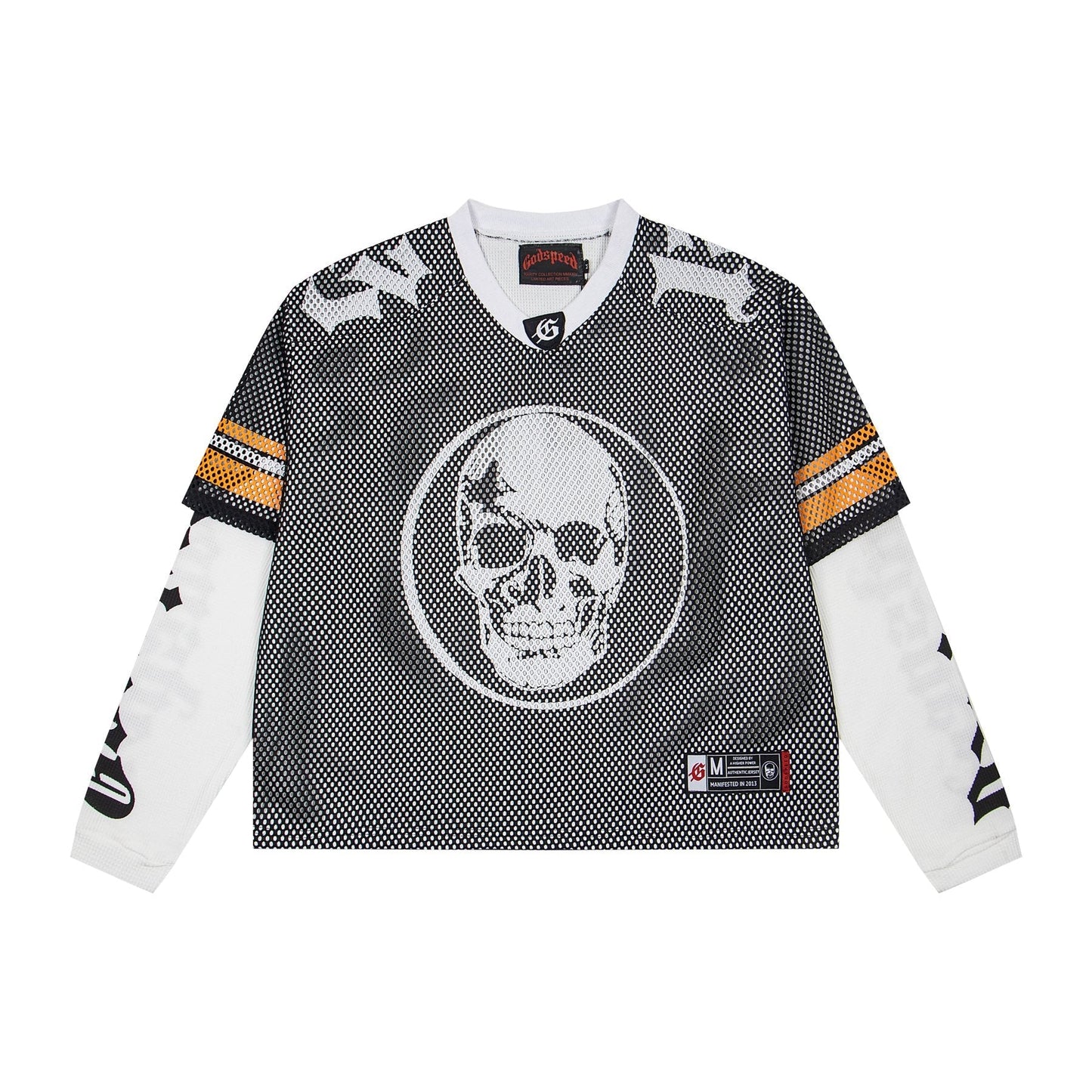 Godspeed Skull Mesh Jersey Long-Sleeve T-Shirt — front