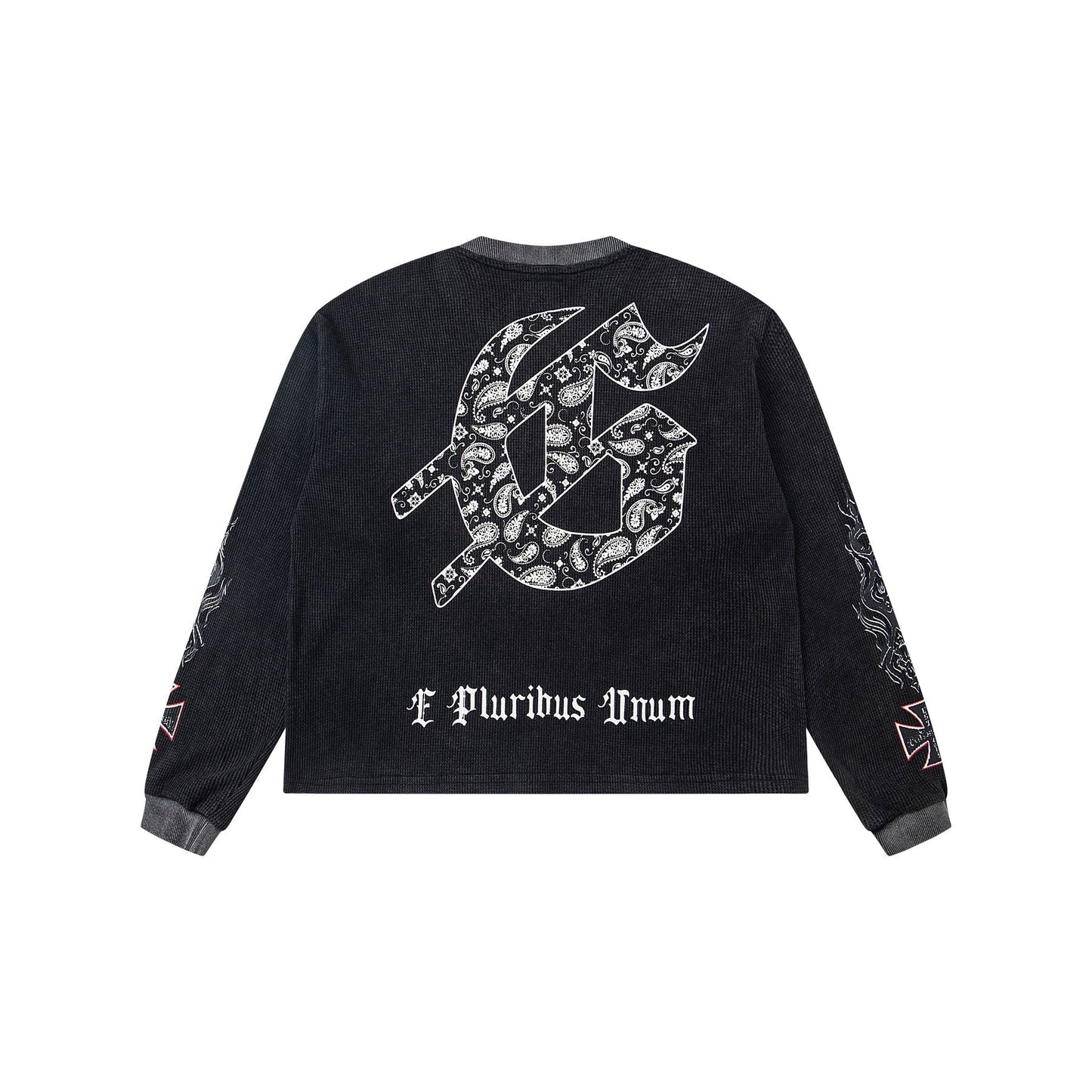 Godspeed Hollywood Graphic Waffle Long-Sleeve T-Shirt — back