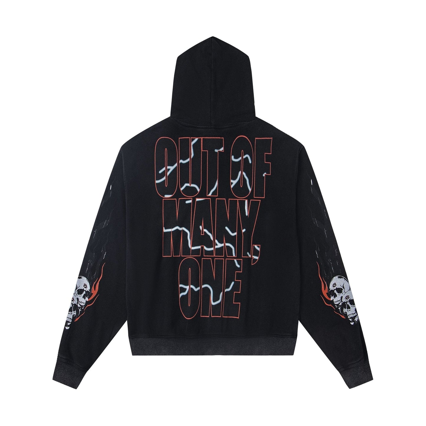 Godspeed Out of Many One Car Graphic Hoodie — back