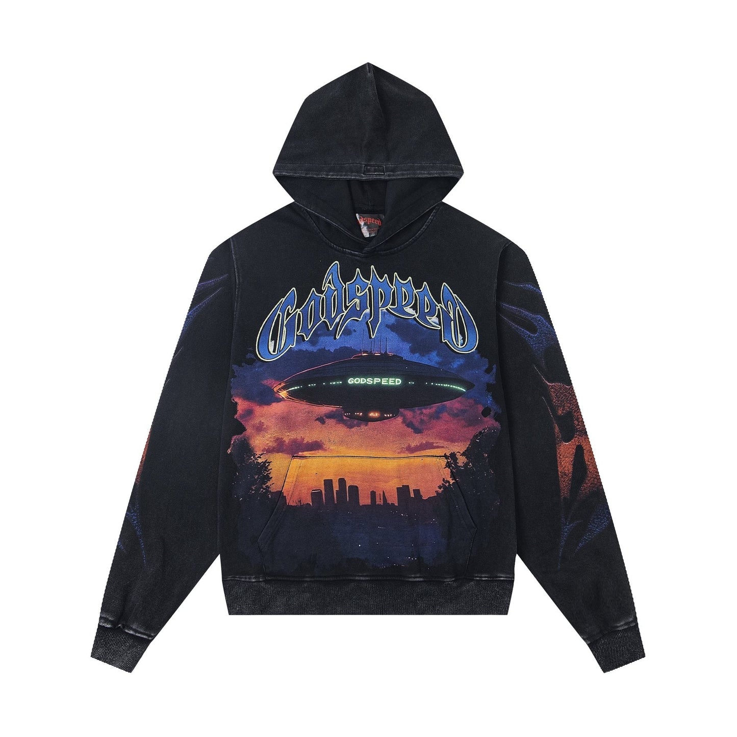 Godspeed UFO & Sun-Eye Graphic Hoodie — front