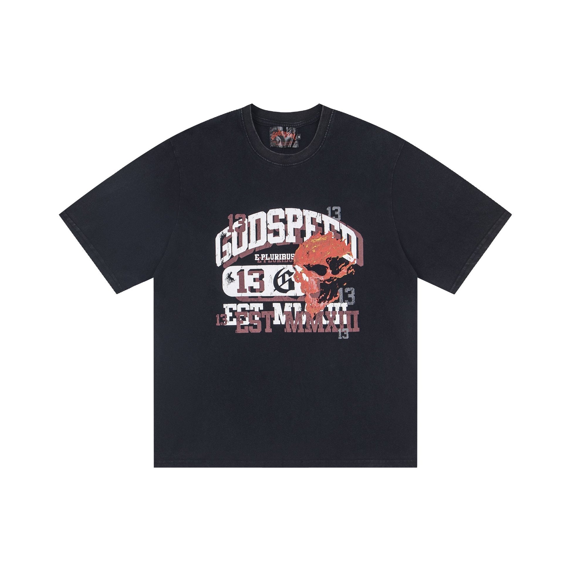 Godspeed Skull & 13 Graphic Short-Sleeve T-Shirt — hero