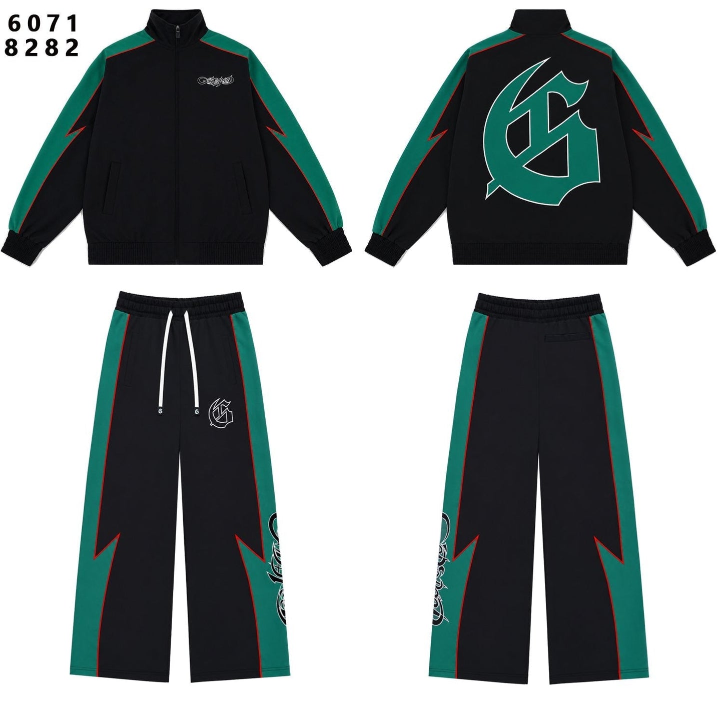 Godspeed Gothic G Contrast Panel Tracksuit Set — front